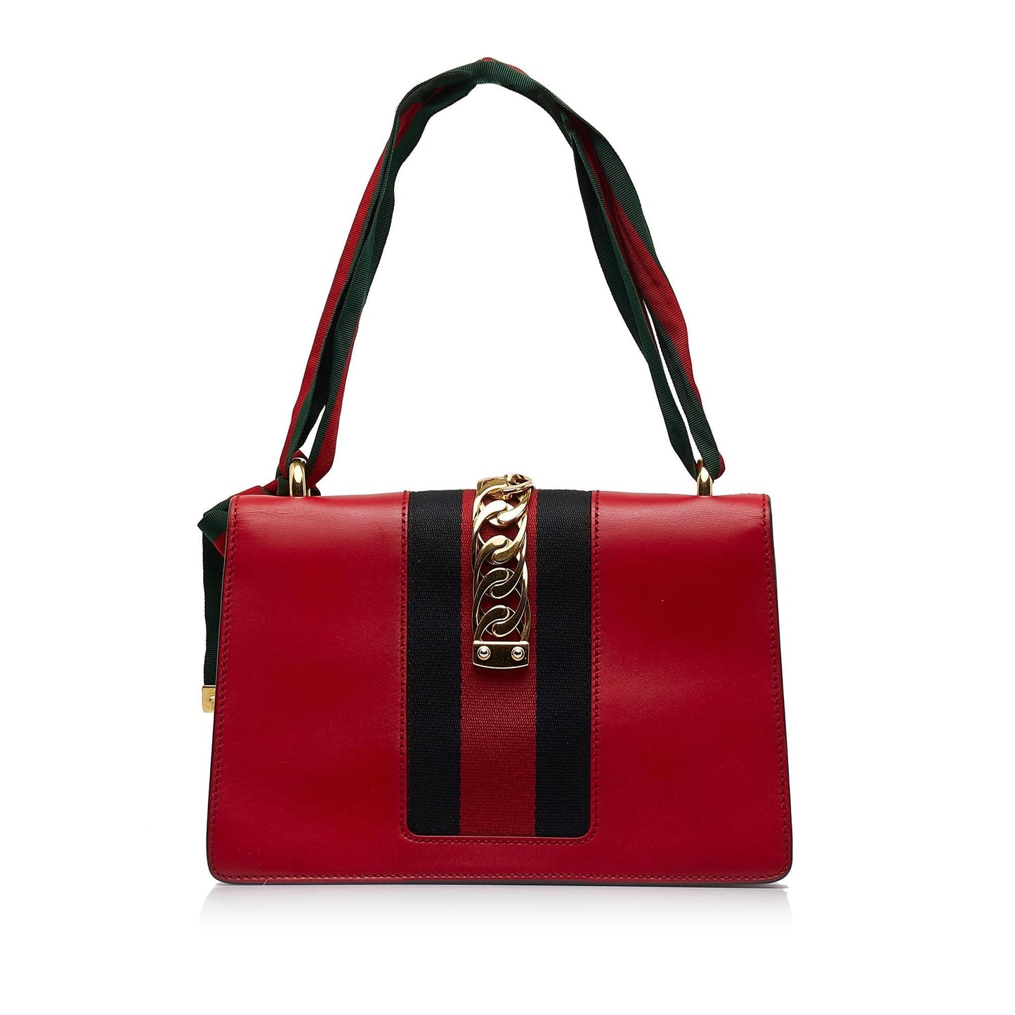 Gucci Sylvie SHG-zrrnw9 Calf Red Small Satchel Bag