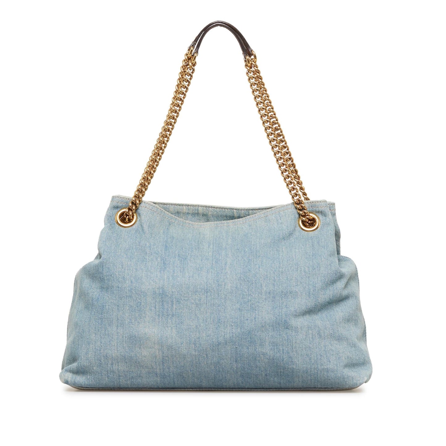 Gucci Soho SHG-6Wwvpi Denim Blue Chain Shoulder Bag