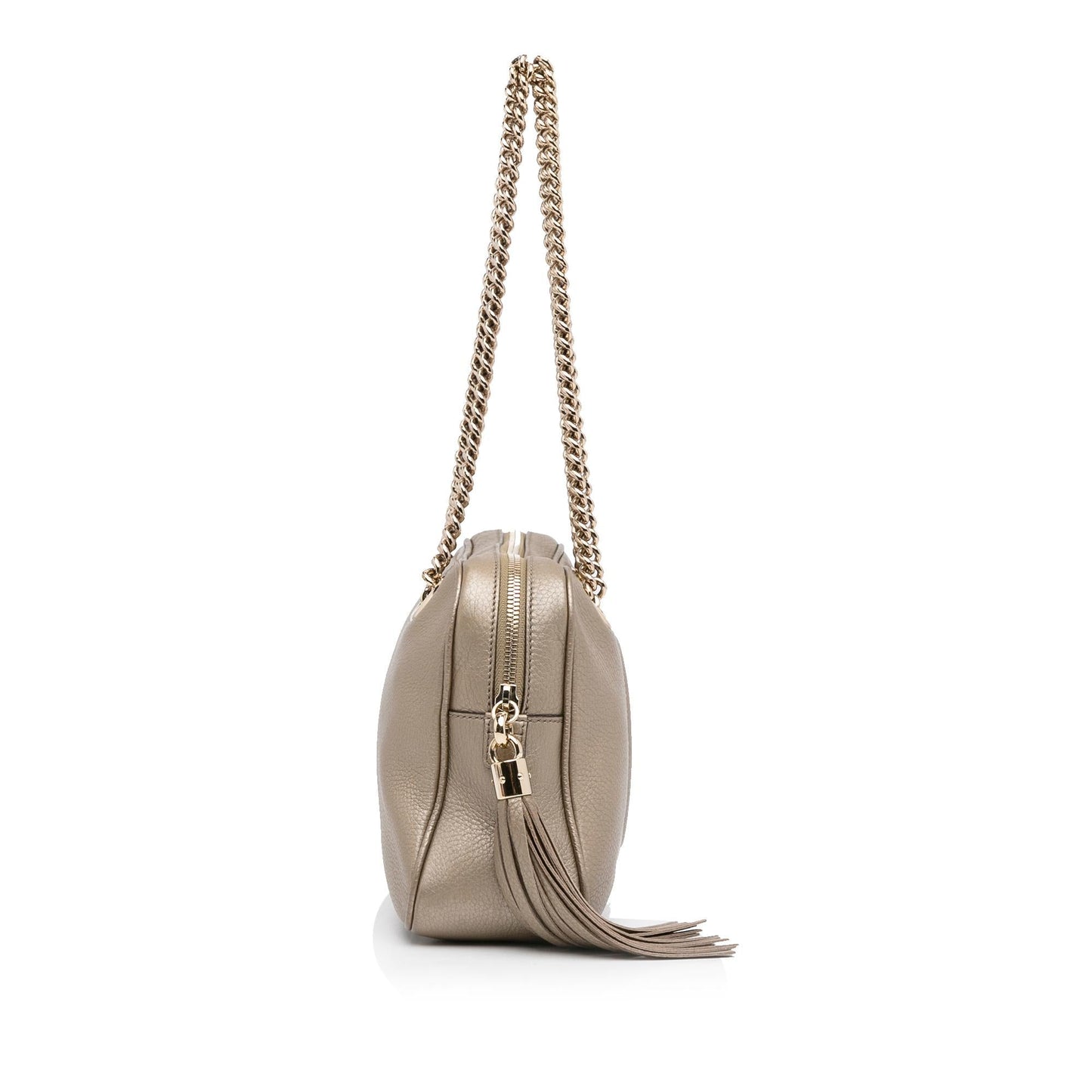 Gucci Soho SHG-X28jZA Calf Gold Chain Shoulder Bag