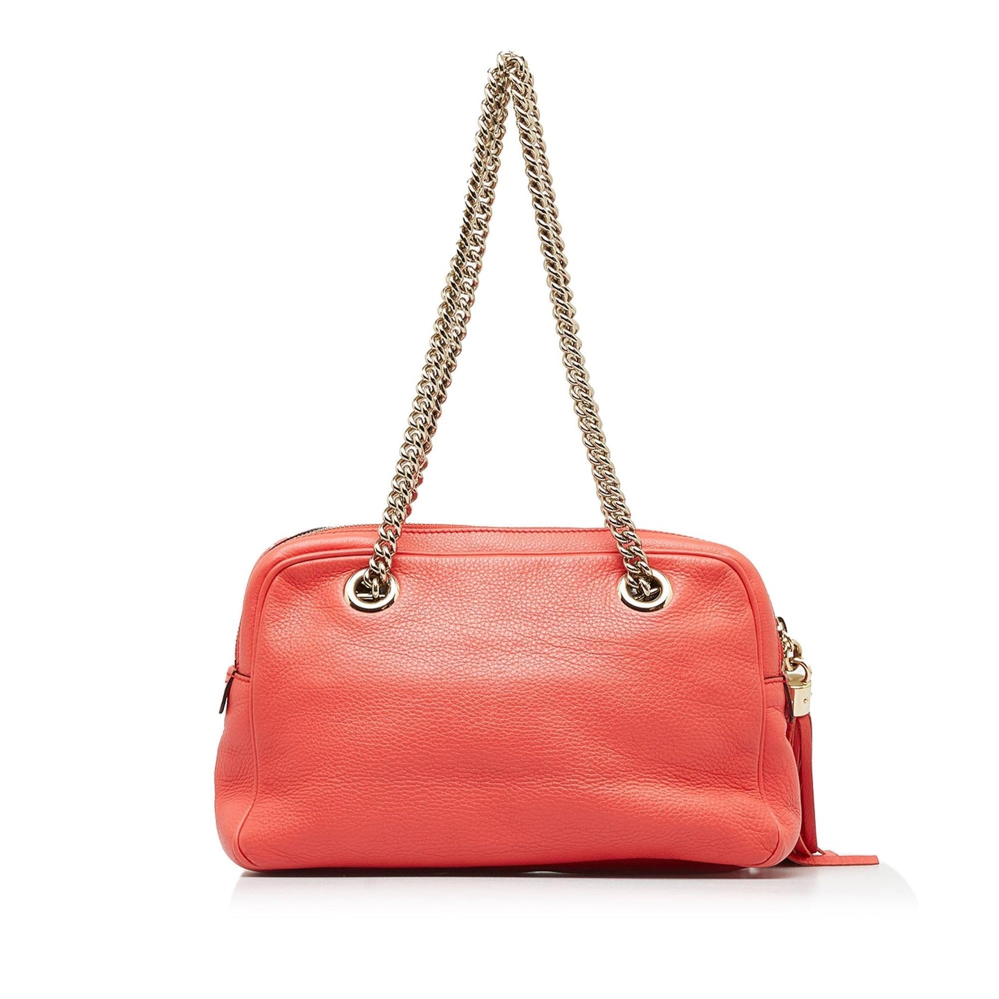 Gucci Soho SHG-me6uSa Calf Red Chain Shoulder Bag
