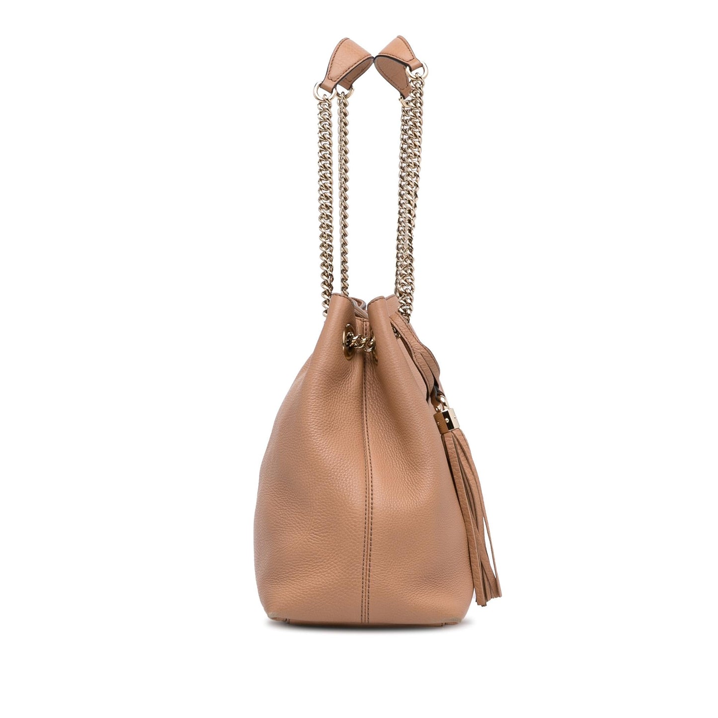 Gucci Soho SHG-e996dt Calf Brown Chain Tote Bag
