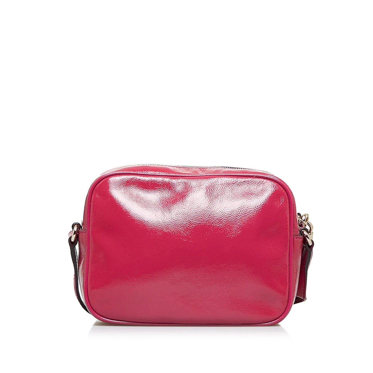 Gucci Soho Disco SHG-He7i6Z Leather Patent Red Crossbody Bag