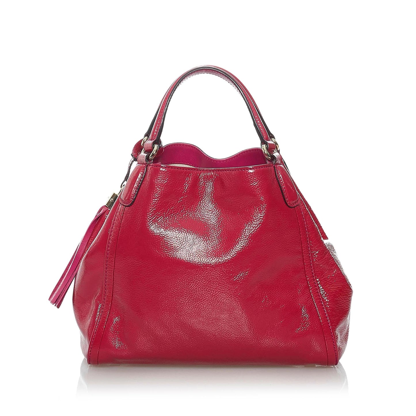 Gucci Soho SHG Leather Patent Pink Satchel Bag 3