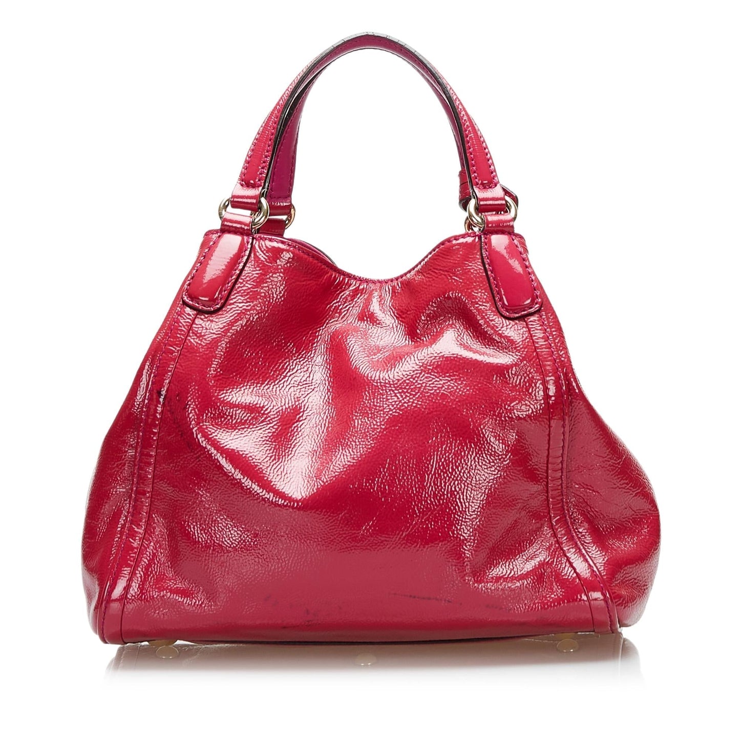 Gucci Soho SHG Leather Patent Pink Satchel Bag