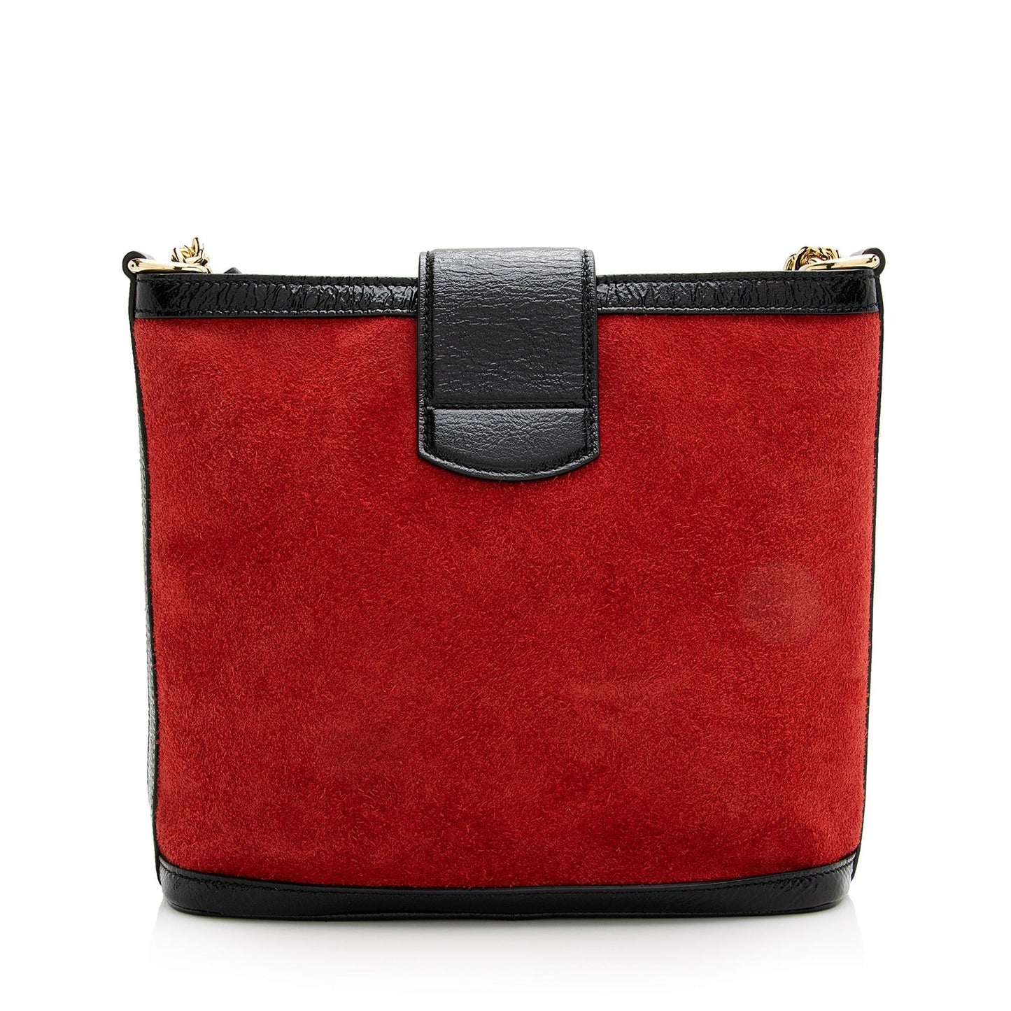 Gucci Dionysus Bucket SHF Leather Suede Patent Black Crossbody Bag