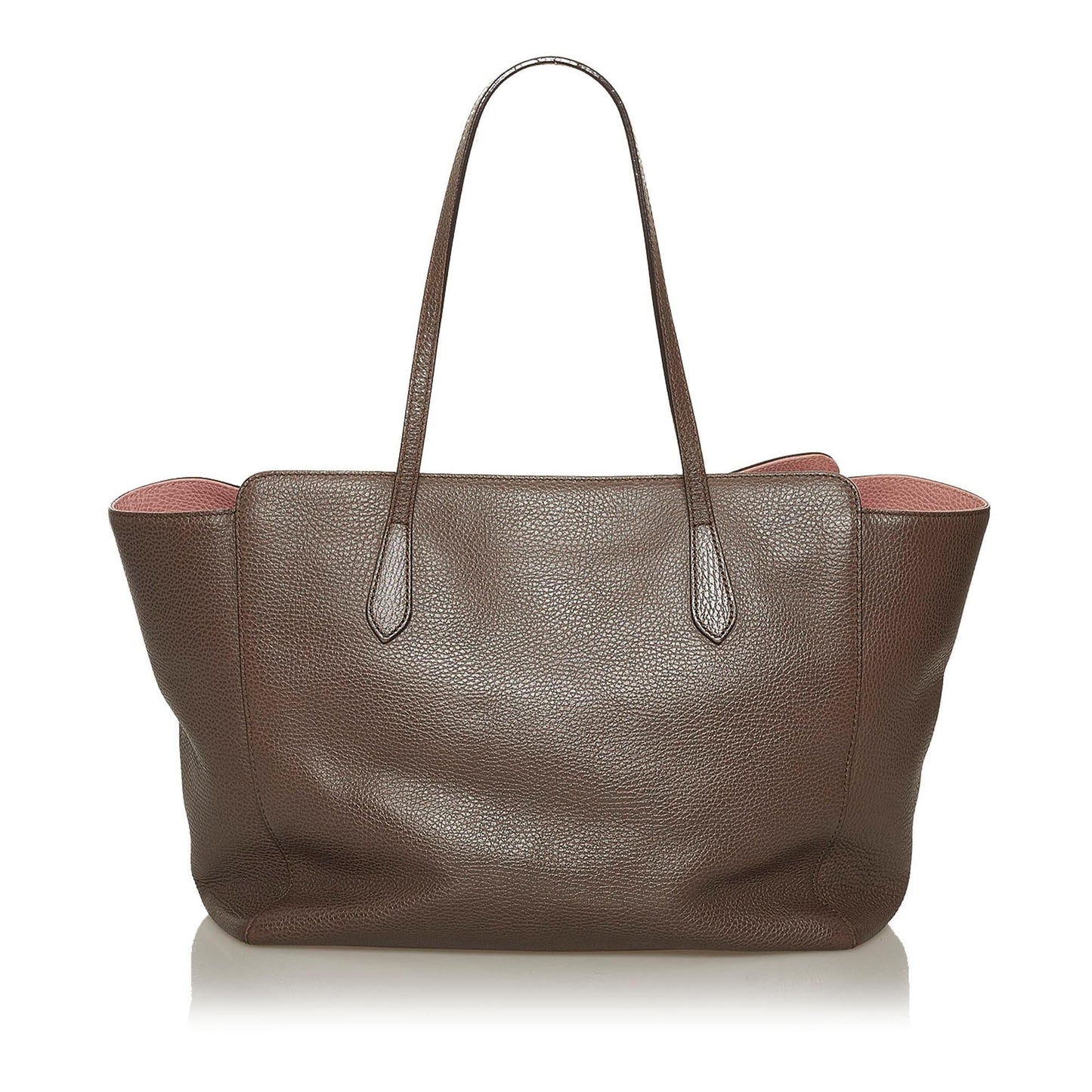 Gucci Swing SHG Leather Calf Brown Tote Bag 3