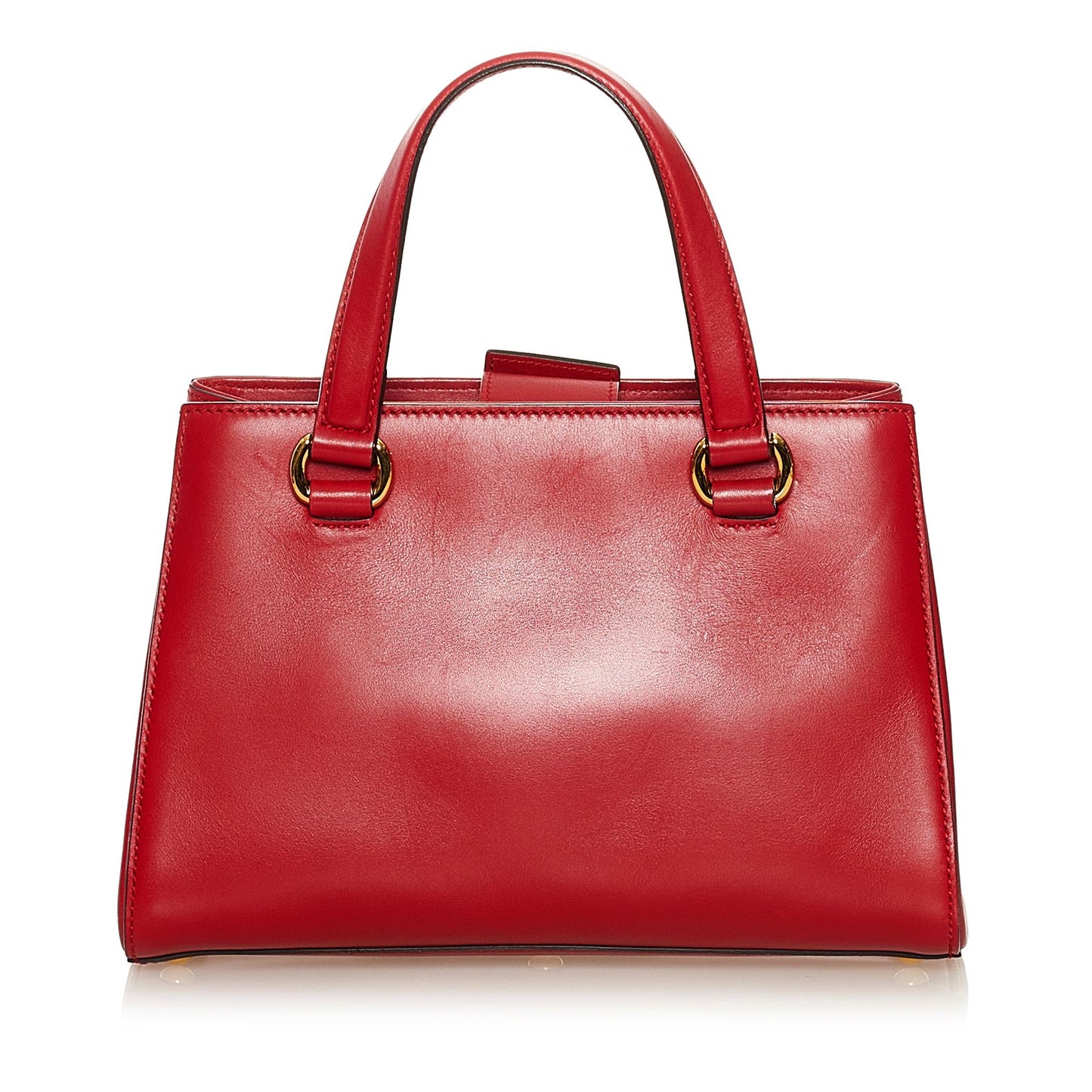 Gucci Sylvie SHG Leather Calf Red Satchel Bag