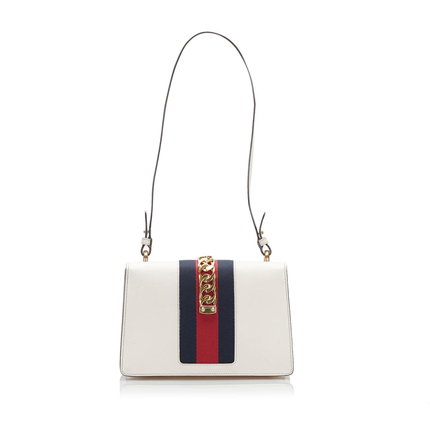 Gucci Sylvie SHG-QkOd0W Calf White Shoulder Bag