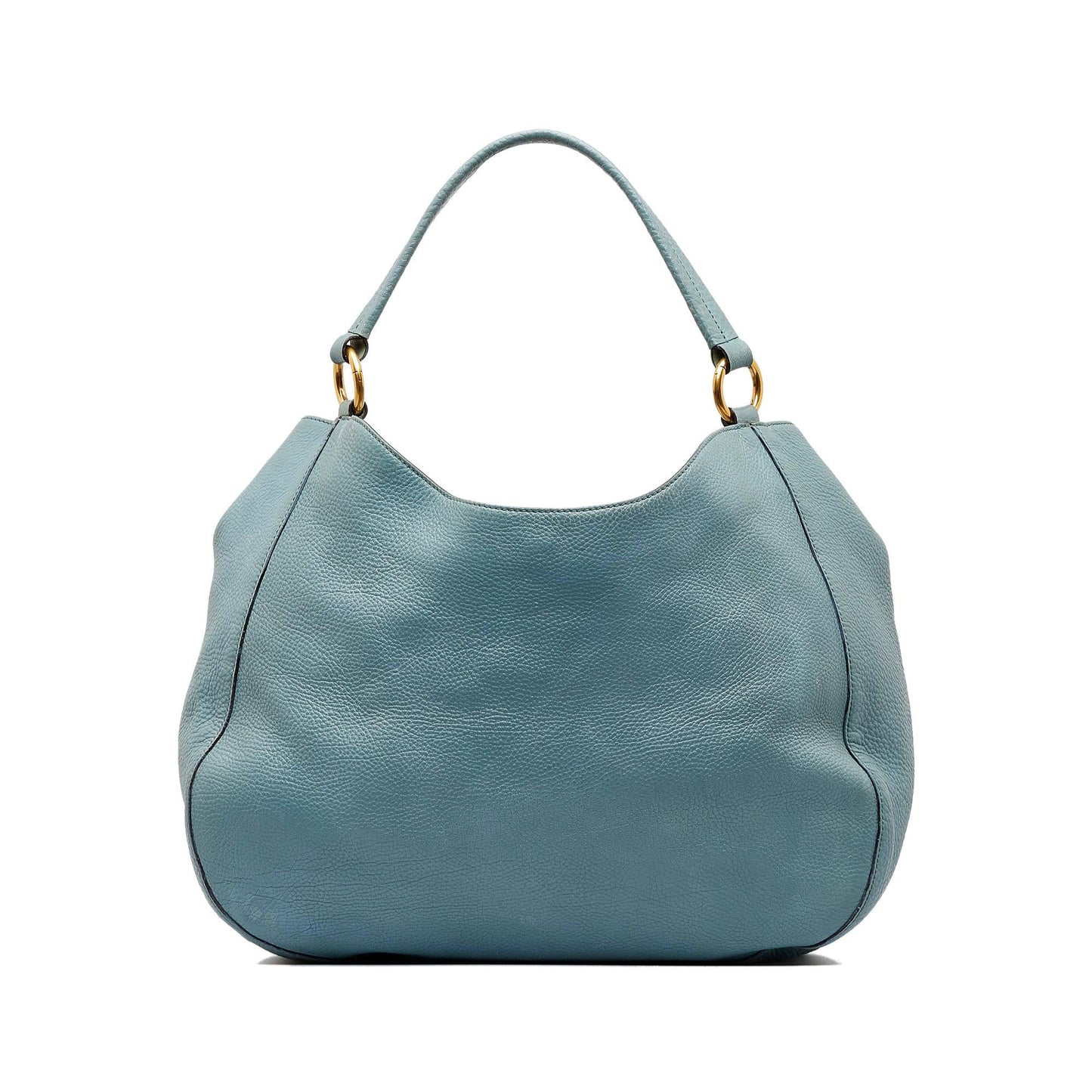 Gucci Twill SHG-iOWFJD Calf Blue Tote Bag