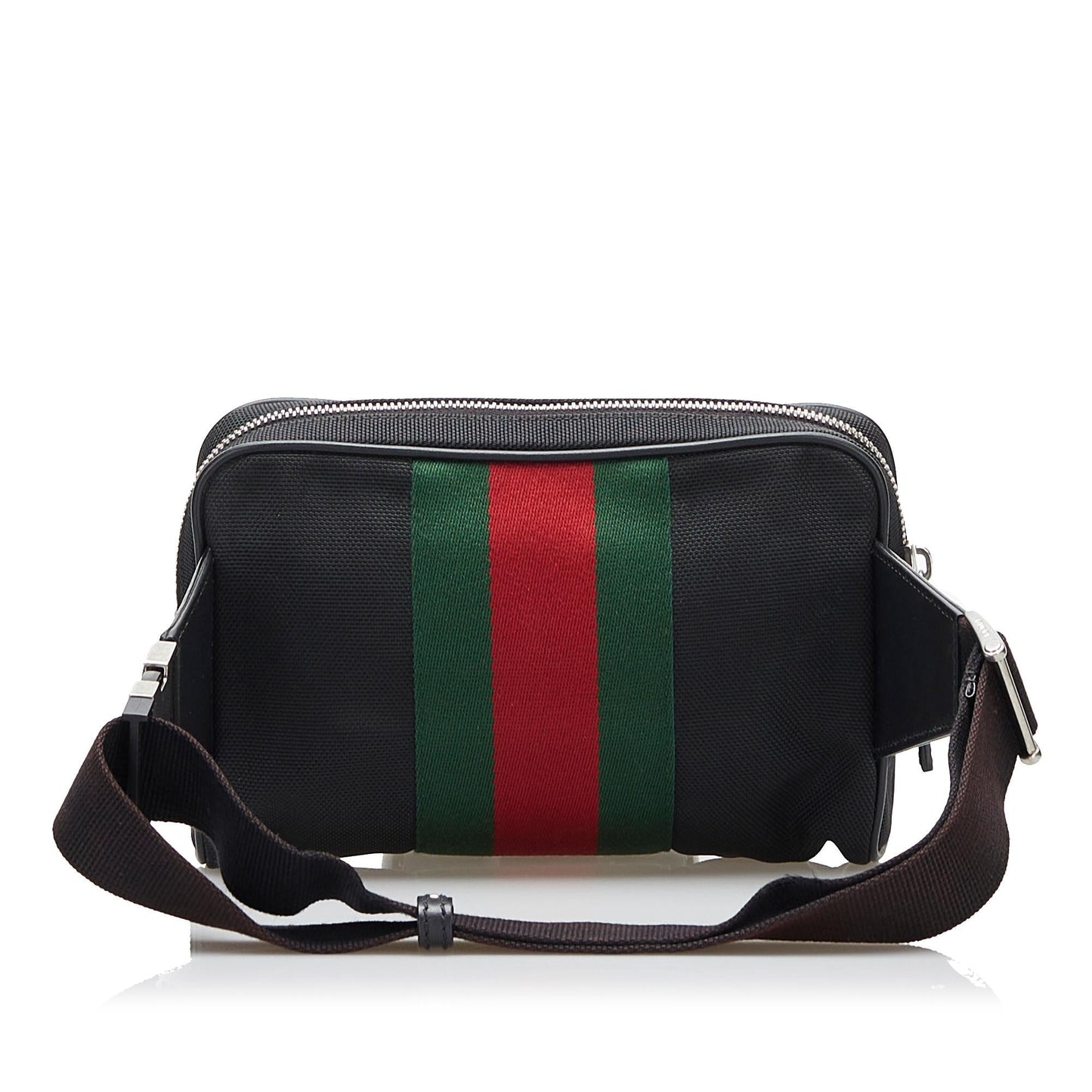 Gucci Web Belt SHG-Uop8au Canvas Black Accessory