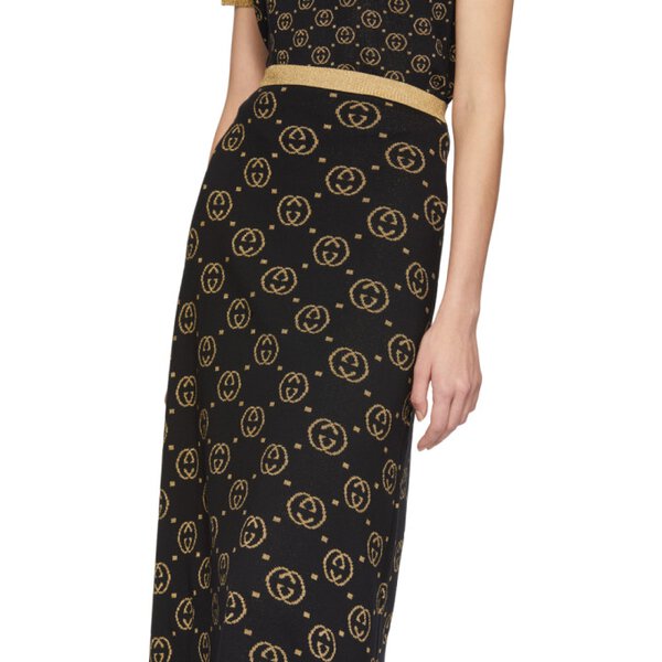 Gucci GG Jacquard Lamé Wool Apparel