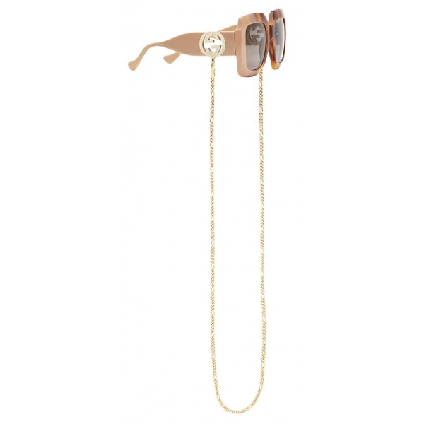 Gucci TRIMMED SQUARE Chain Sunglasses