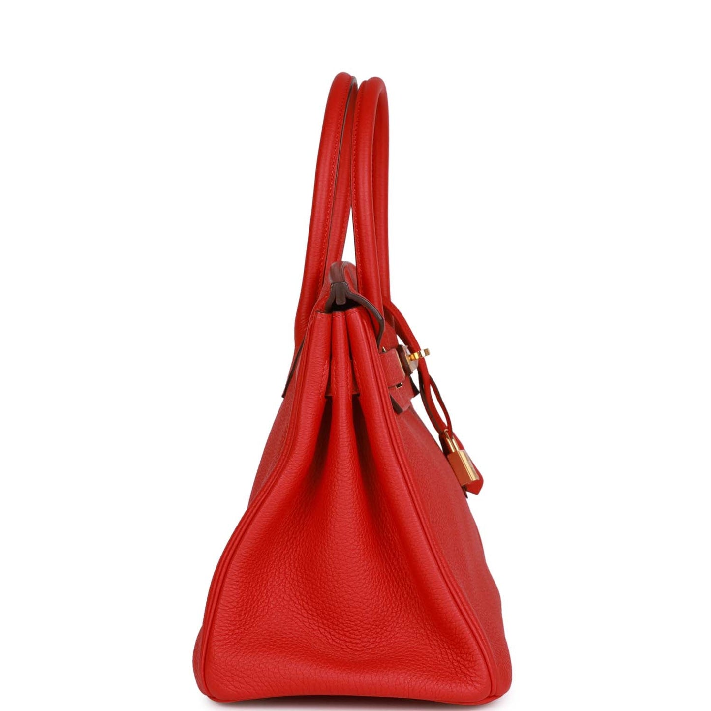 Hermes Birkin Rouge De Coeur Togo Hardware Handbag Gold Travel Bag Gold Hardware