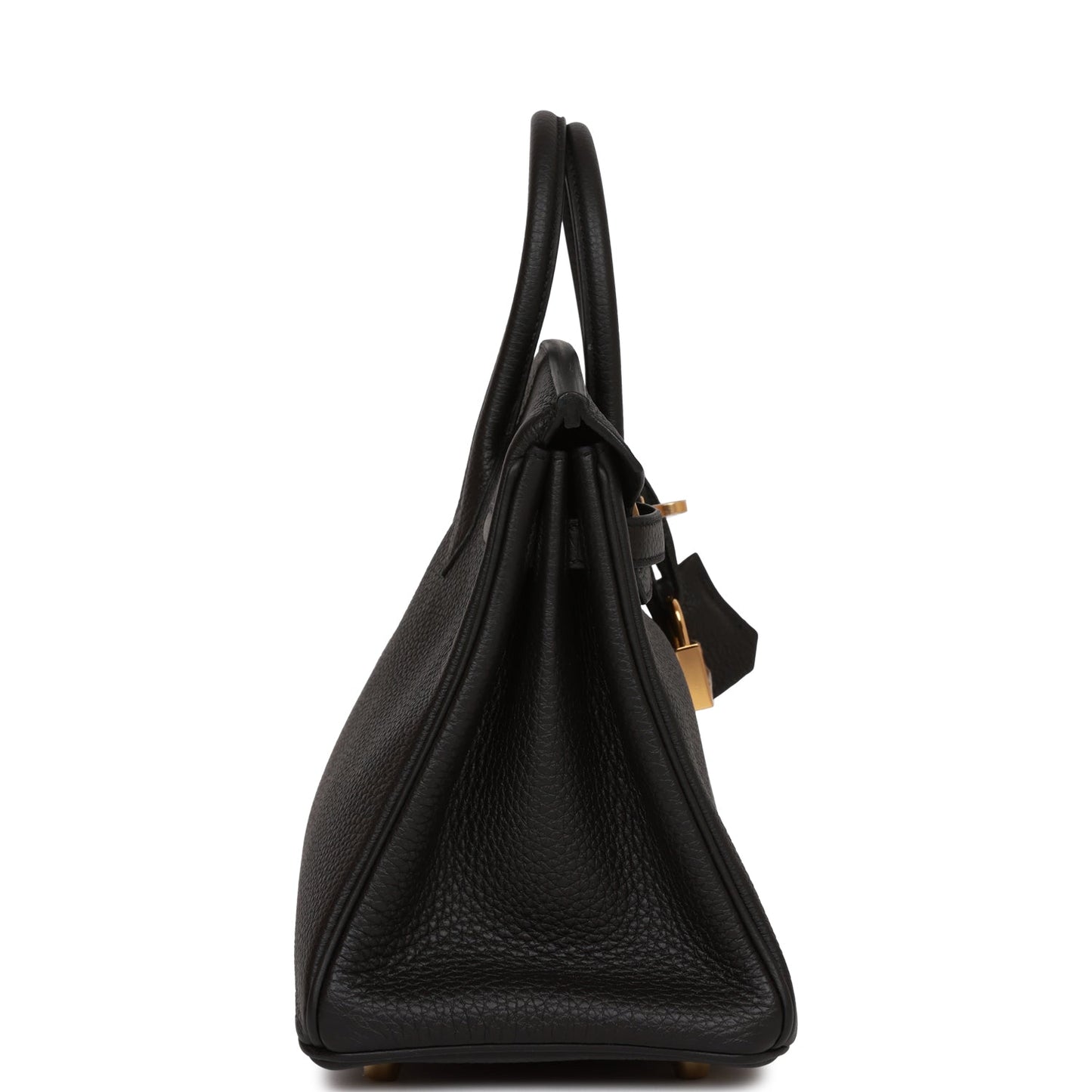 Hermes Birkin Togo Hardware Handbag Black Gold Travel Bag 48