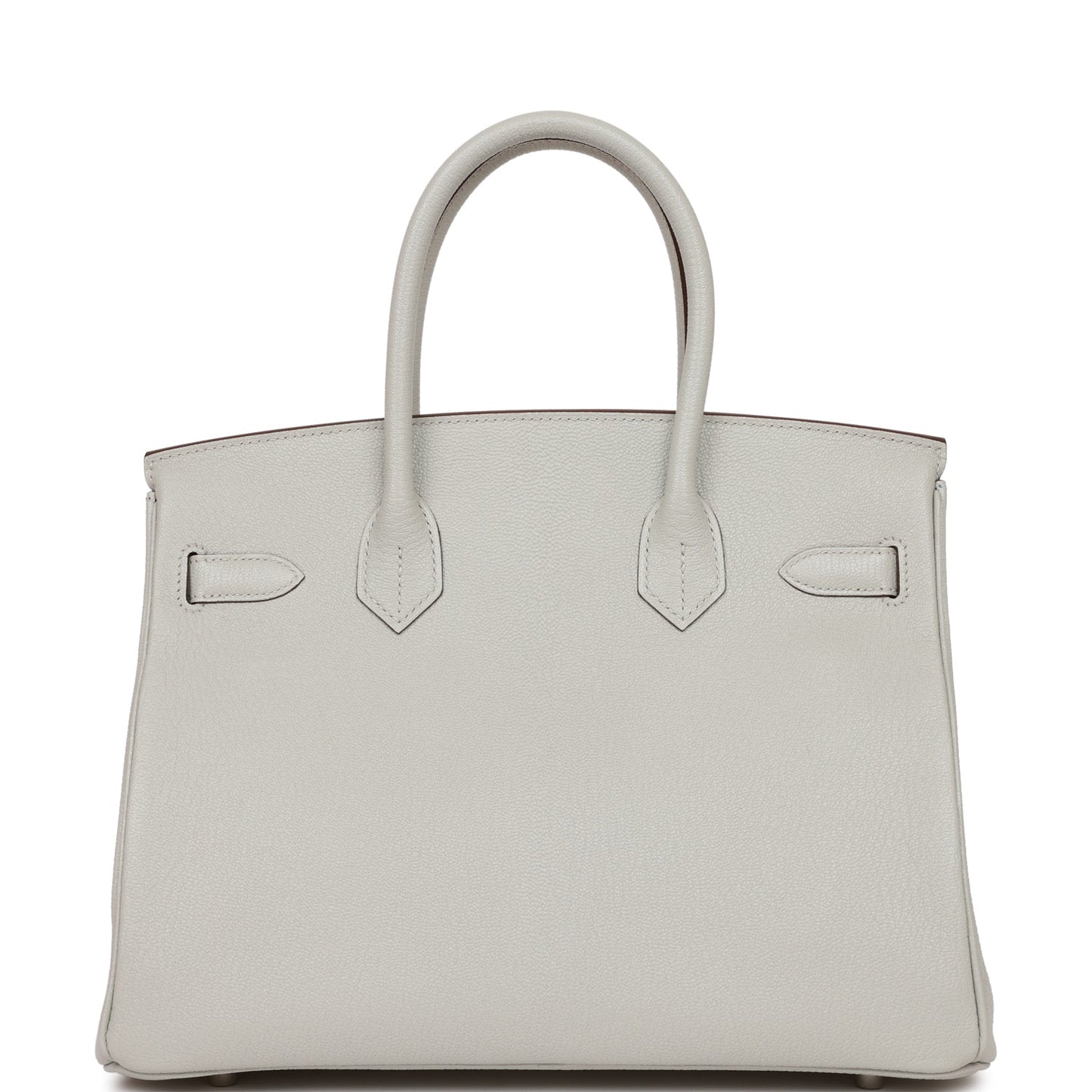 Hermes Birkin Gris Perle Verso Chevre Brushed Palladium Travel Bag For Ap