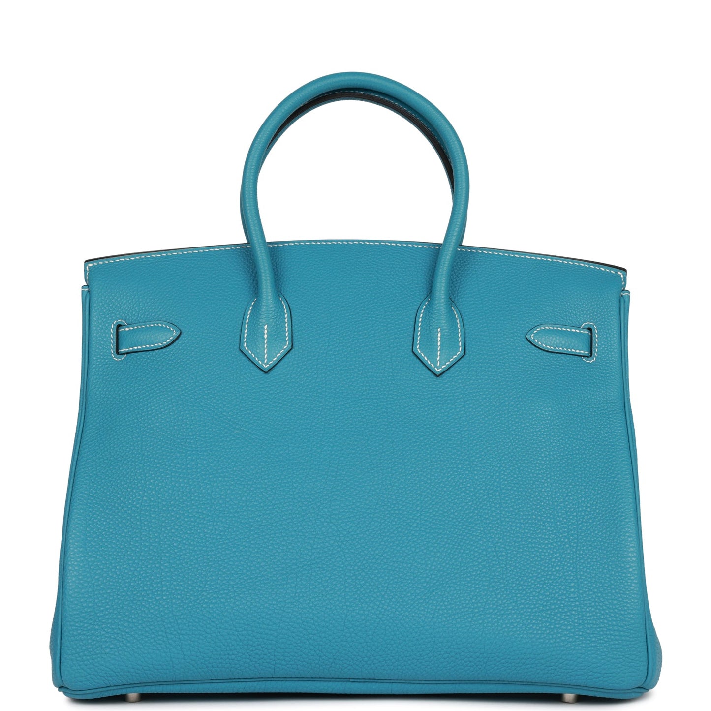 Hermes Birkin Bleu Jean Togo Palladium Hardware Handbag Travel Bag