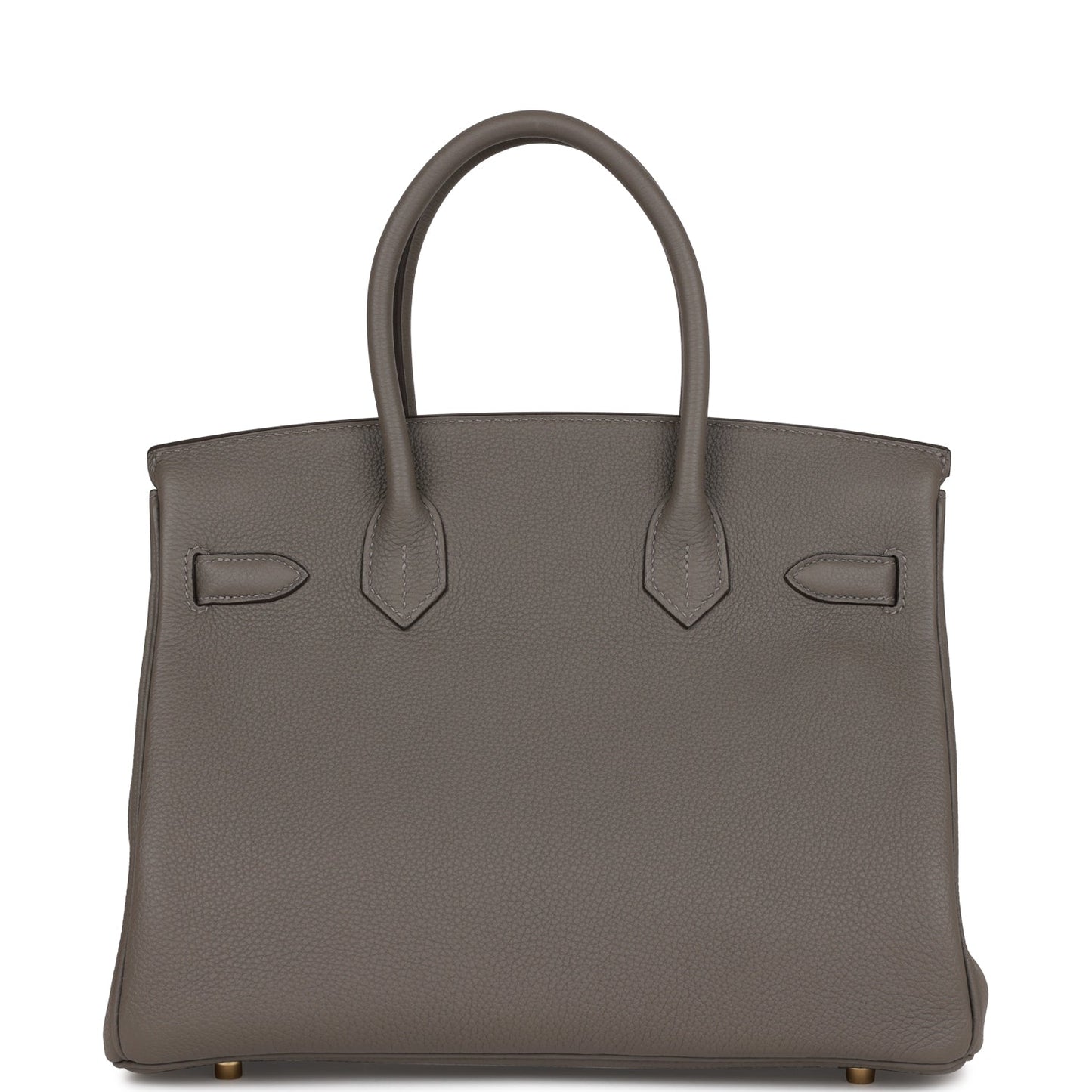 Hermes Birkin Gris Meyer Togo Hardware Handbag Gold Travel Bag