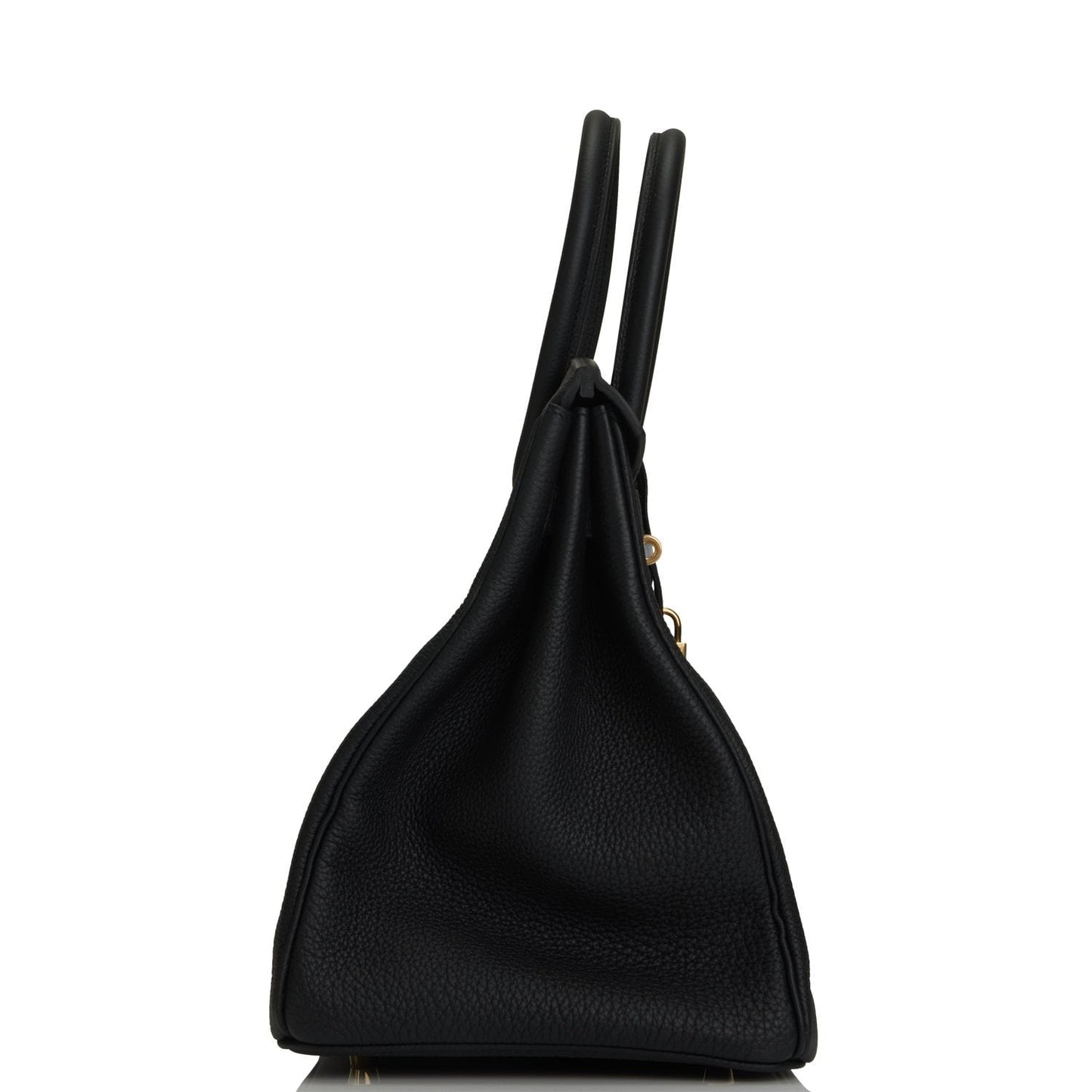 Hermes Birkin Togo Hardware Handbag Black Gold Travel Bag 20