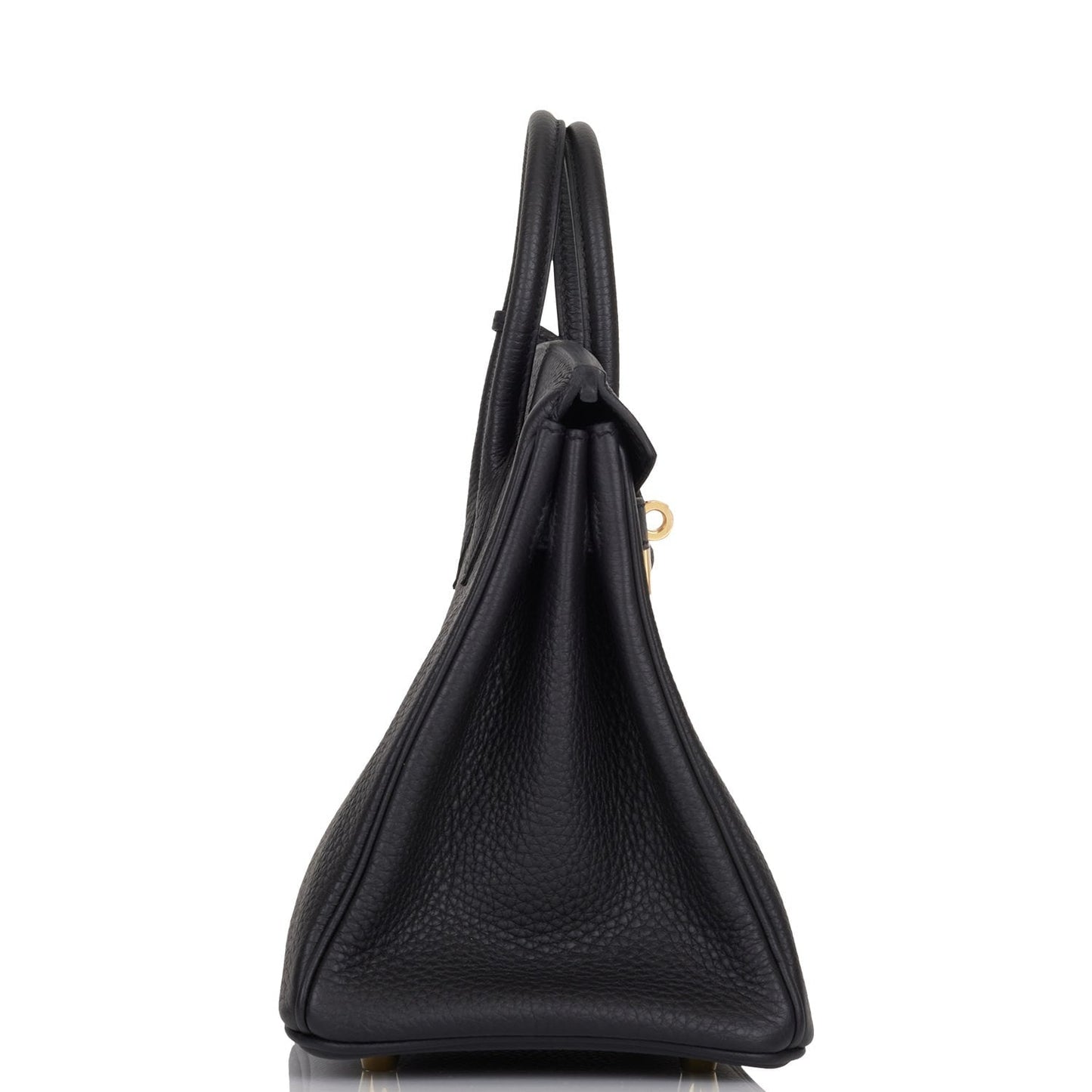 Hermes Birkin Togo Hardware Handbag Black Gold Travel Bag