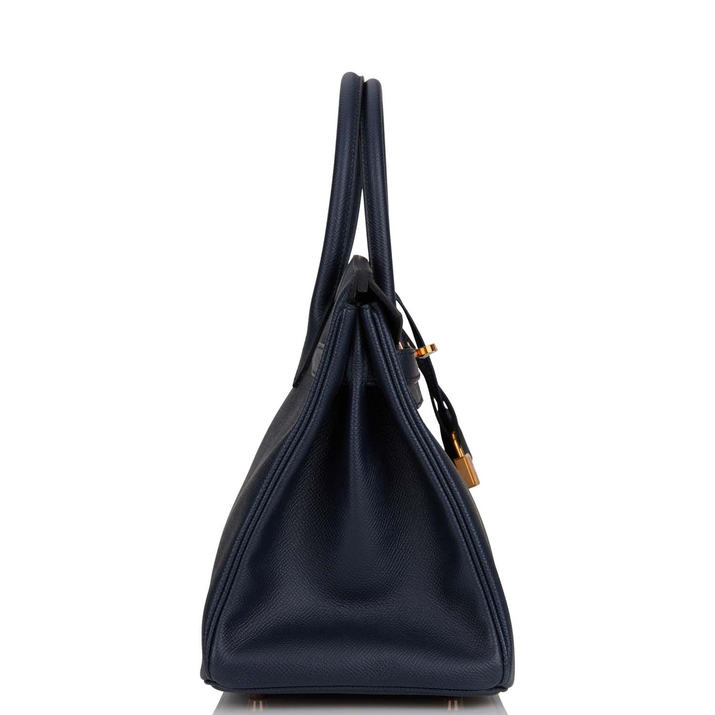 Hermes Birkin Bleu Indigo Epsom Rose Hardware Handbag Gold Travel Bag Hardware 1
