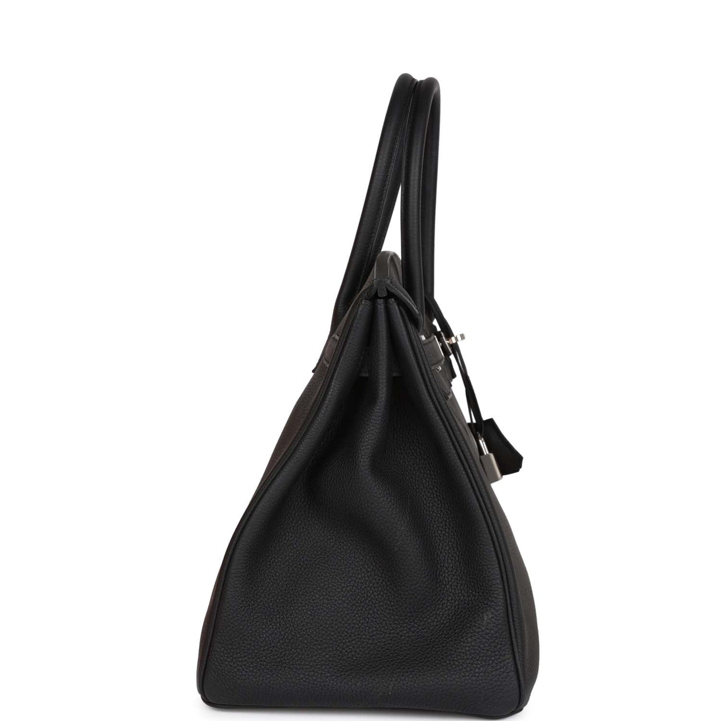 Hermes Birkin Togo Palladium Hardware Handbag Black Travel Bag Palladium Hardware