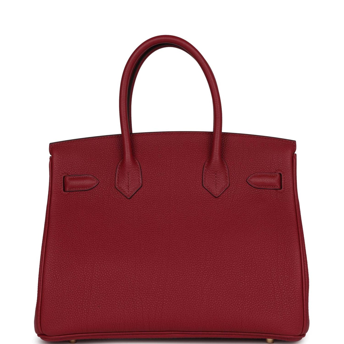 Hermes Birkin Rouge Grenat Togo Hardware Handbag Gold Travel Bag