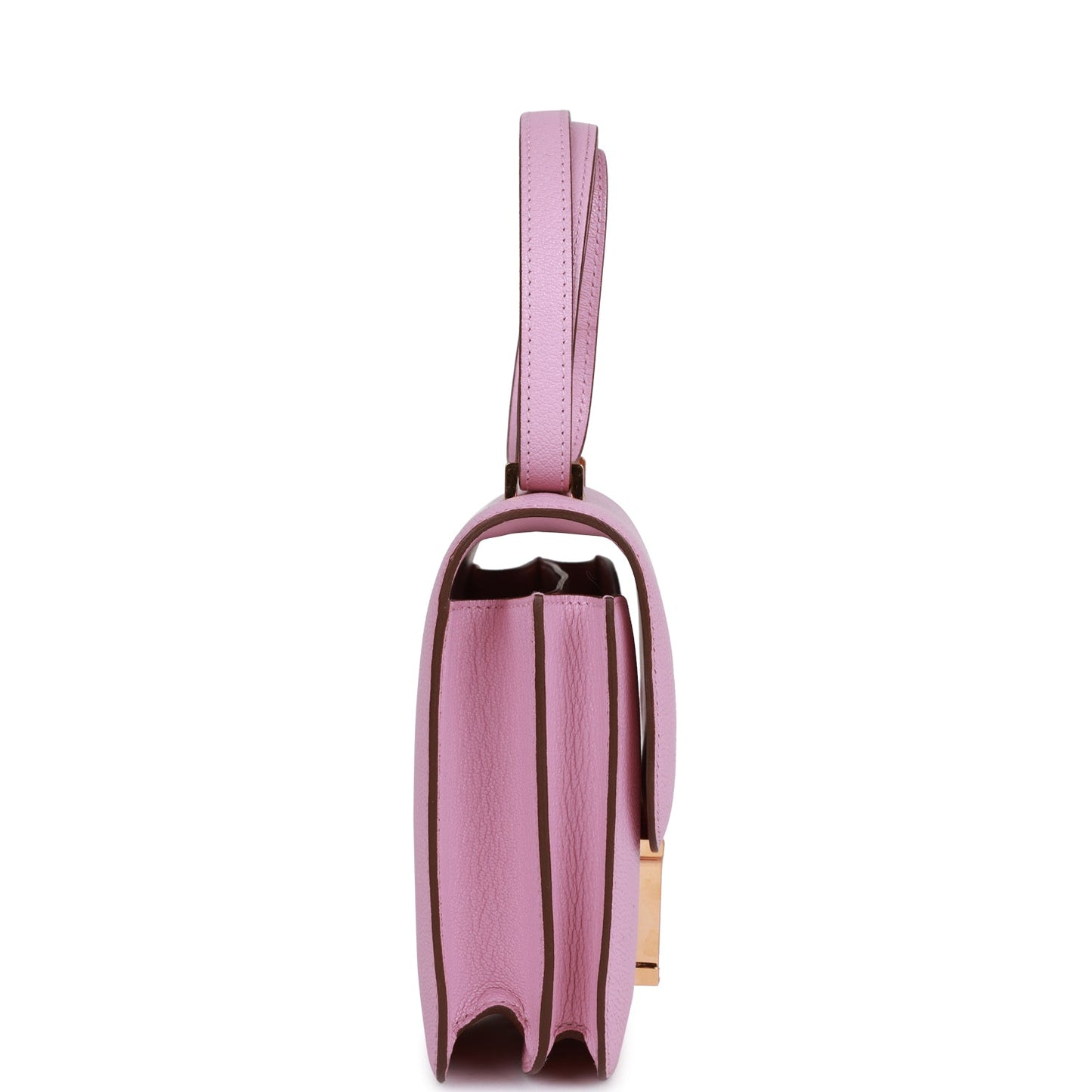 Hermes Constance Mauve Sylvestre Chevre Rose Hardware Crossbody Bag Gold