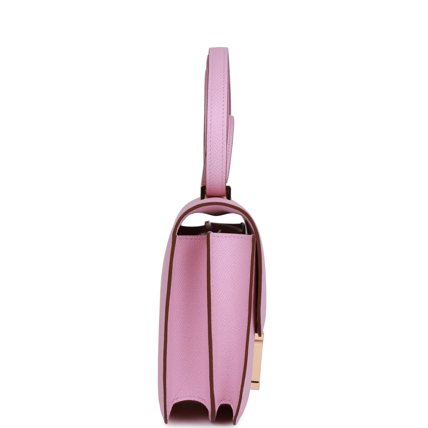 Hermes Constance Mauve Sylvestre Epsom Rose Hardware Crossbody Gold Crossbody Bag