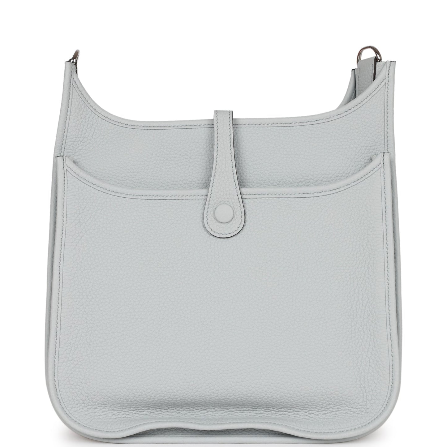 Hermes Luxury Evelyne Iii Pm Bleu Pale Clemence Travel Bag