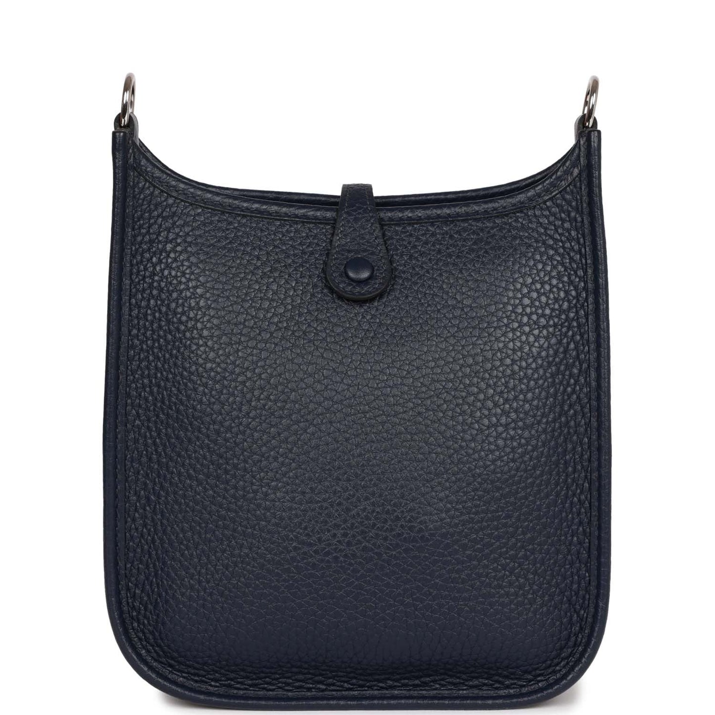 Hermes Luxury Evelyne Tpm Bleu Nuit Clemence Palladium Travel Bag