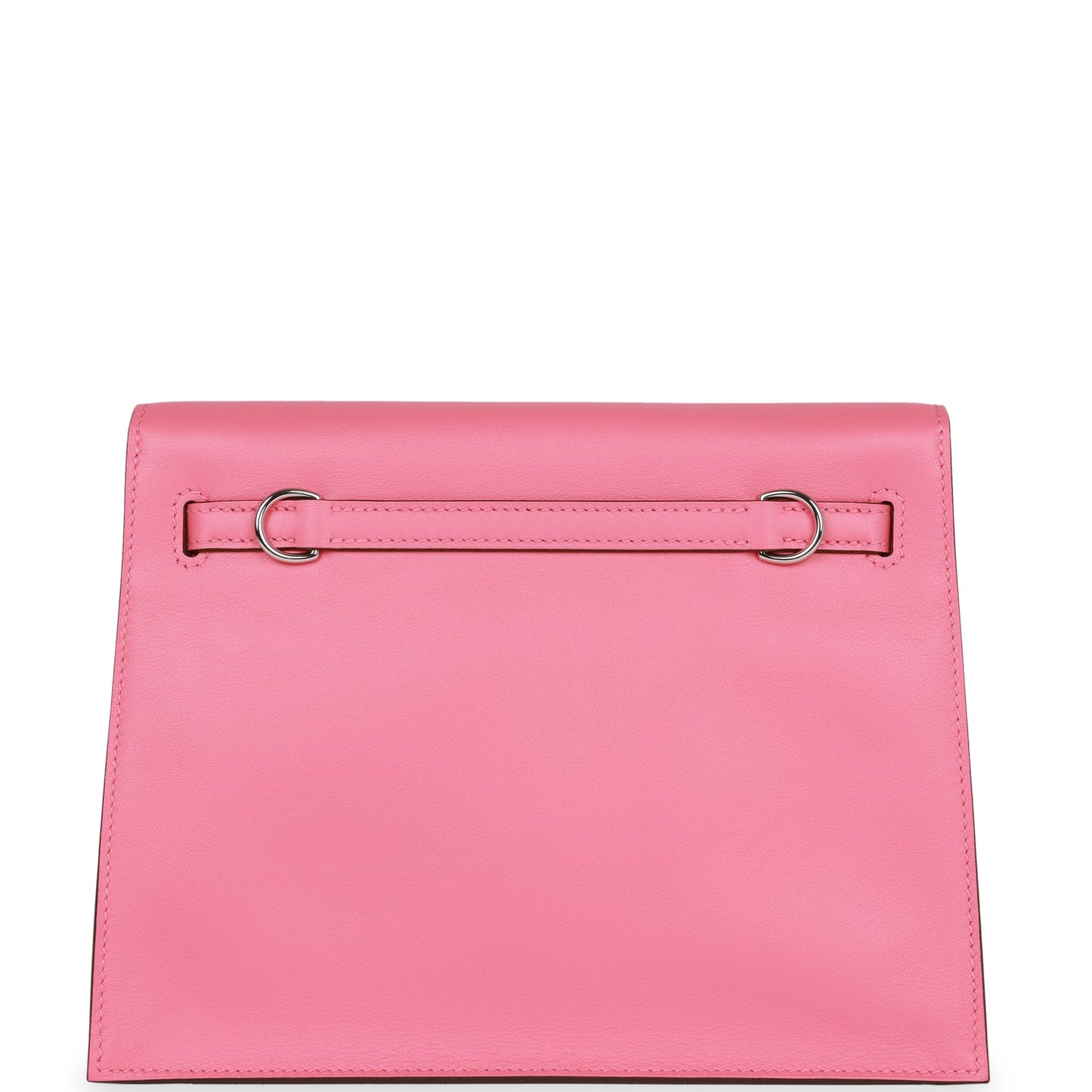 Hermes Luxury Kelly Danse Rose Azalee Swfit Palladium Travel Bag