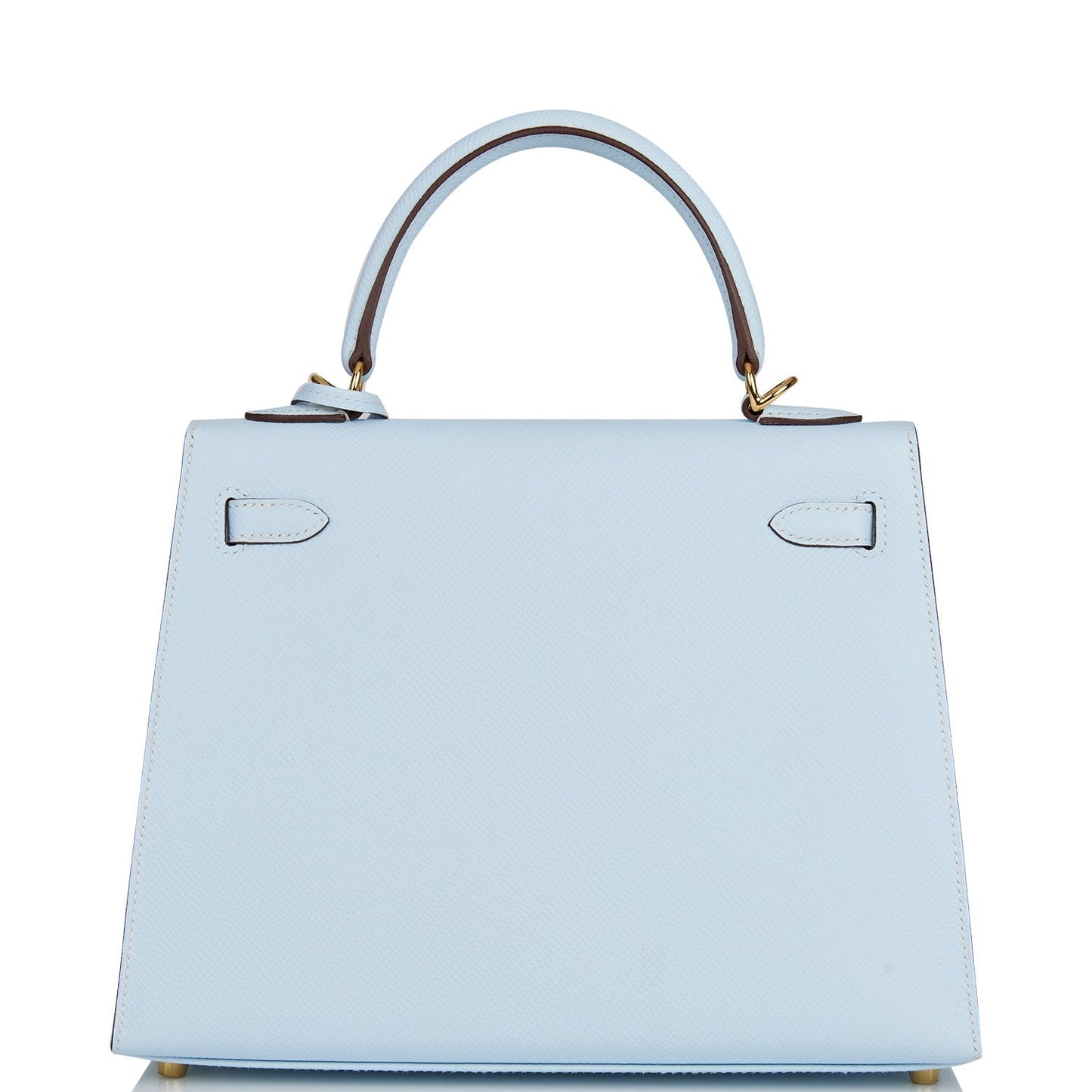 Hermes Kelly Sellier Bleu Brume Epsom Hardware Handbag Gold Travel Bag Gold Hardware