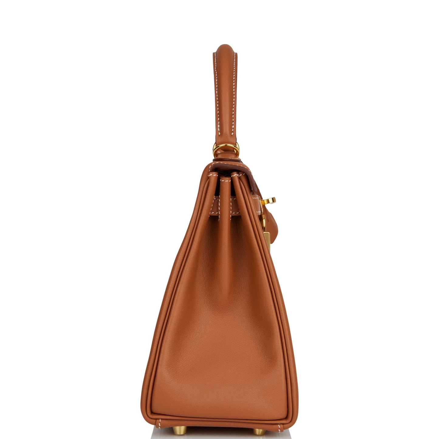 Hermes Kelly Retourne Swift Hardware Handbag Gold Travel Bag