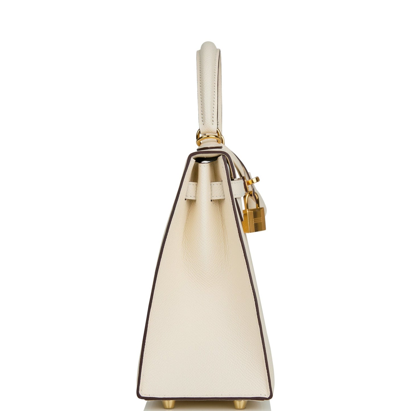 Hermes Kelly Sellier Nata Epsom Hardware Handbag Gold Travel Bag