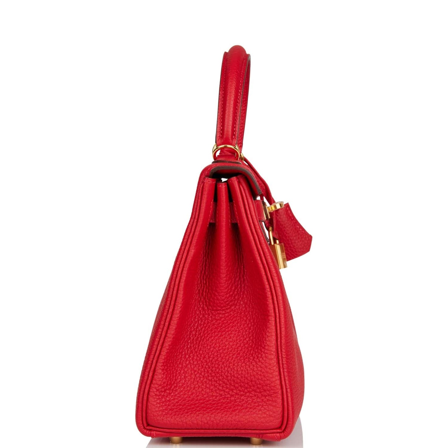 Hermes Kelly Retourne Rouge Cas Ue Togo Hardware Gold Travel Bag Hardware 2