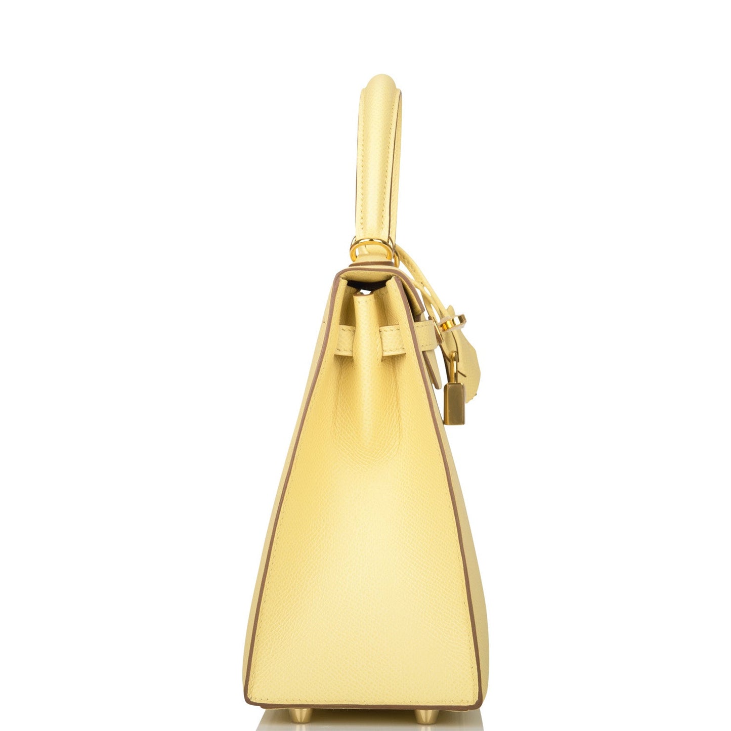 Hermes Kelly Sellier Jaune Poussin Epsom Hardware Handbag Gold Travel Bag Hardware 1