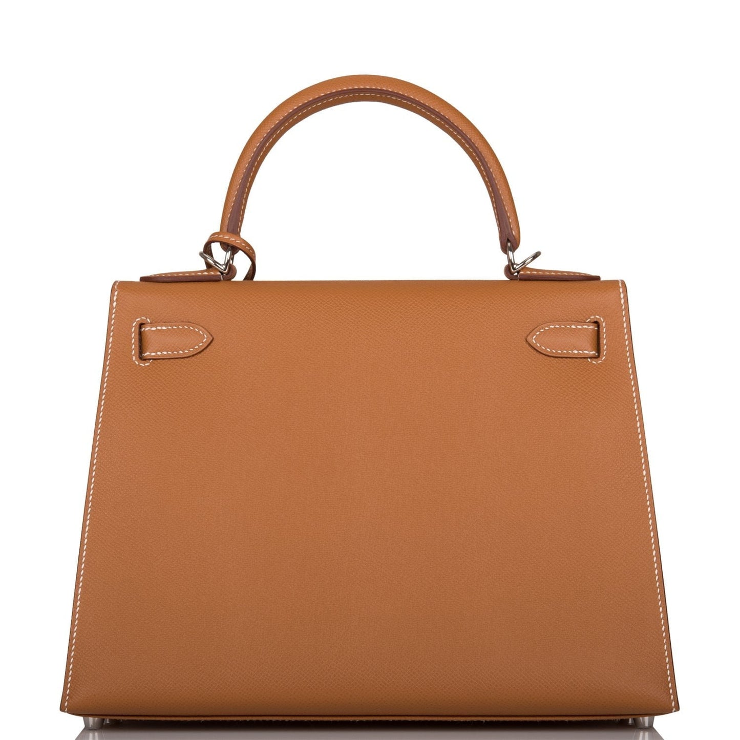 Hermes Kelly Sellier Epsom Palladium Hardware Handbag Gold Travel Bag Palladium Hardware