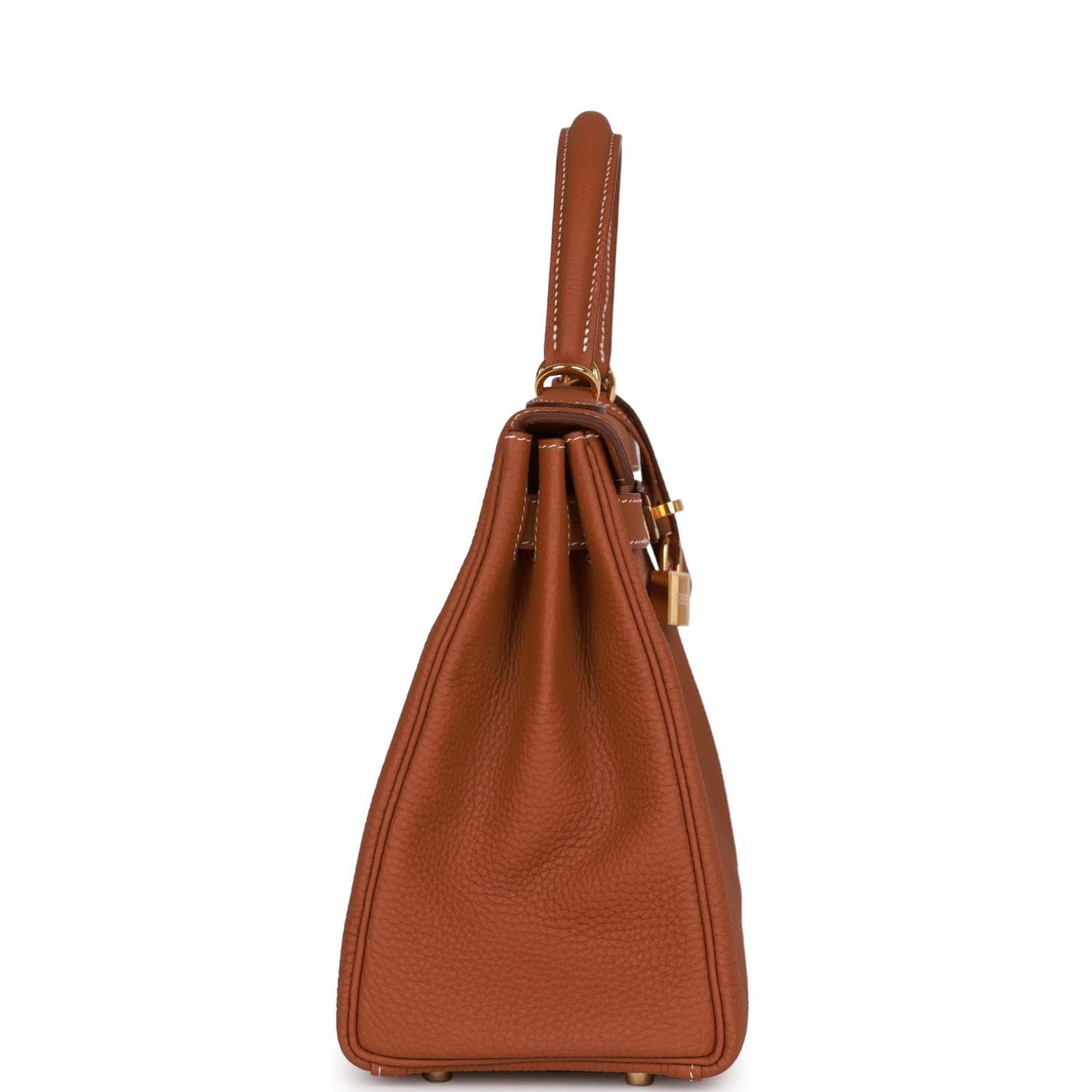 Hermes Kelly Retourne Togo Hardware Handbag Gold Travel Bag Gold Hardware