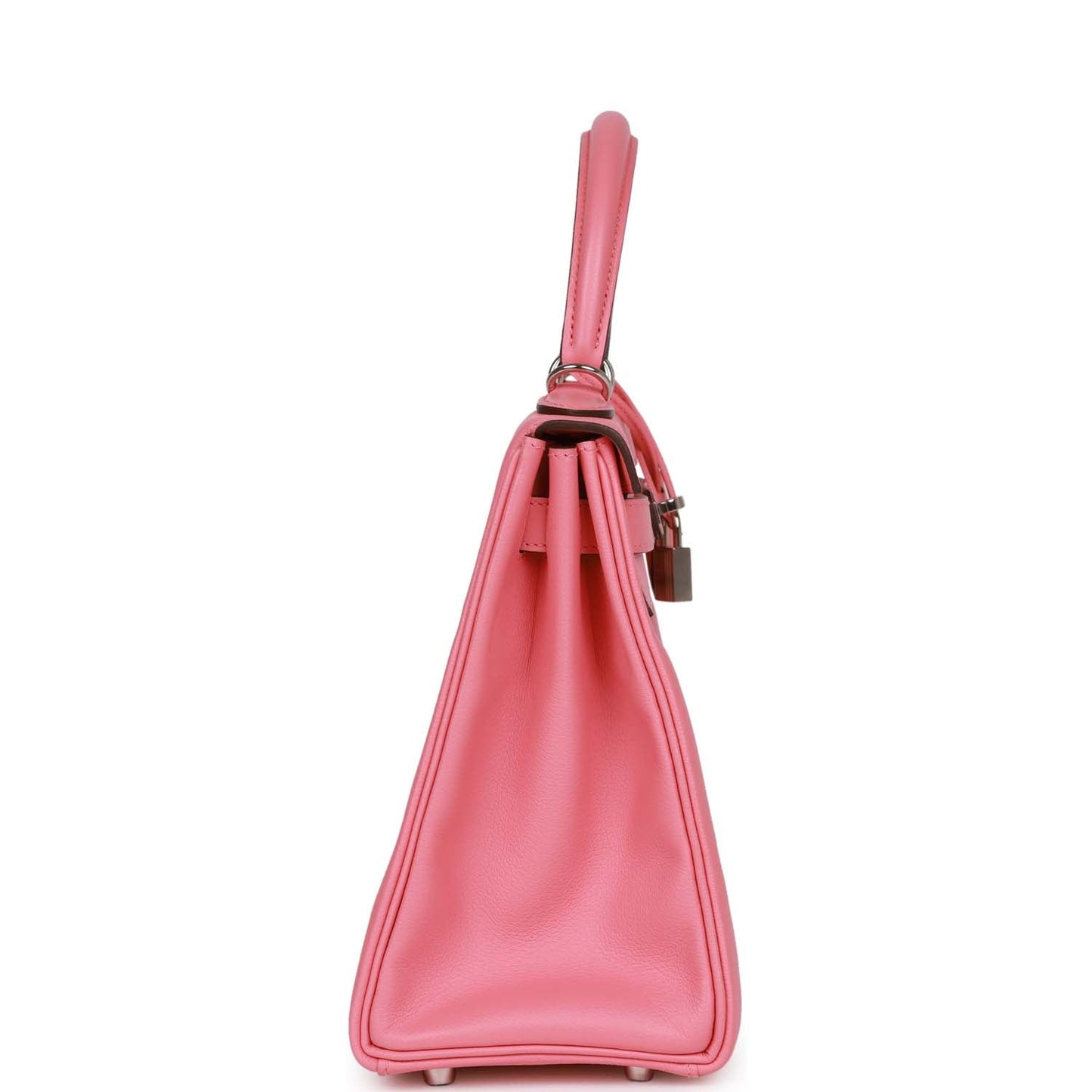 Hermes Kelly Retourne Rose Ete Verso Evercolor Palladium Hardware Travel Bag