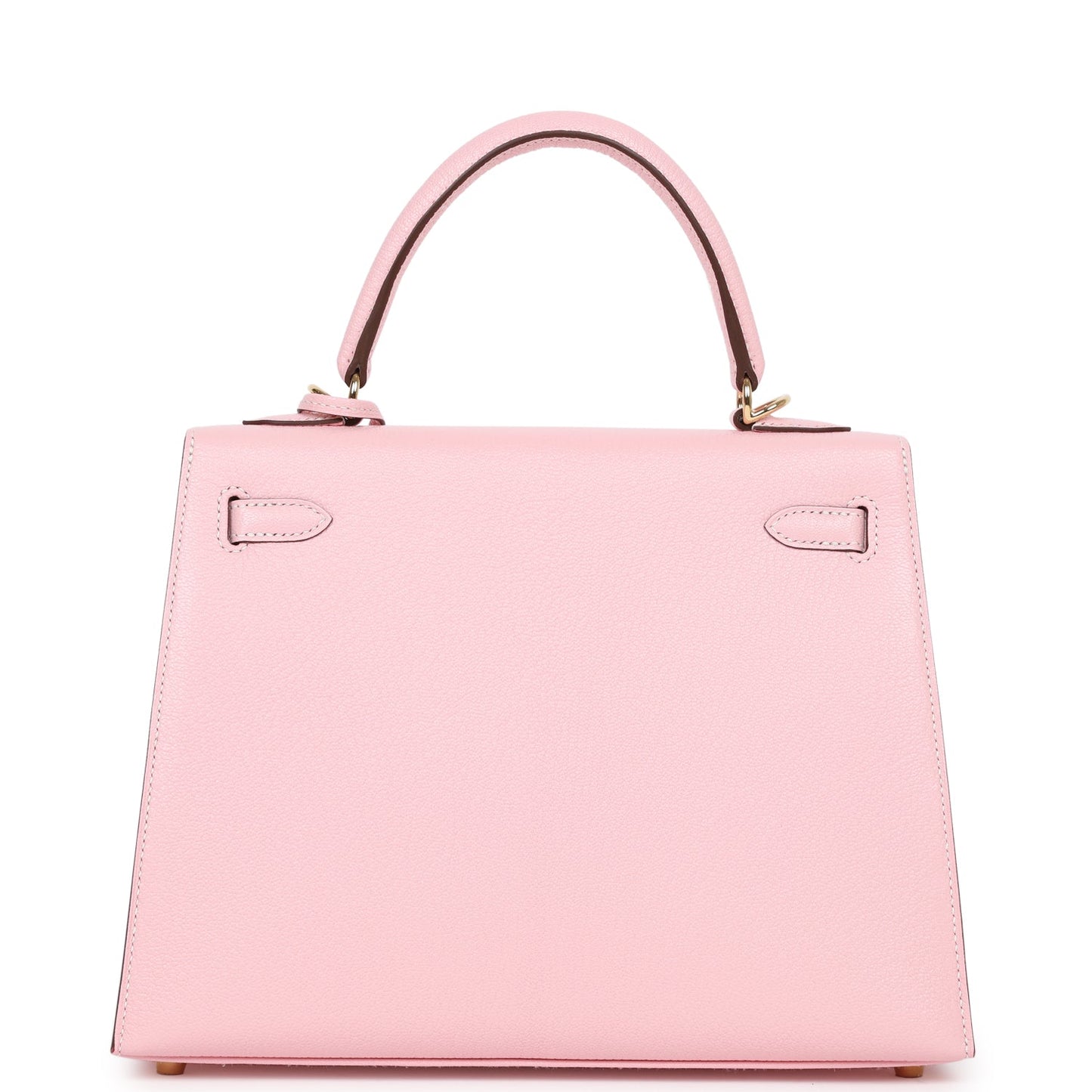 Hermes Kelly Sellier Rose Sakura Chevre Permabrass Hardware Travel Bag
