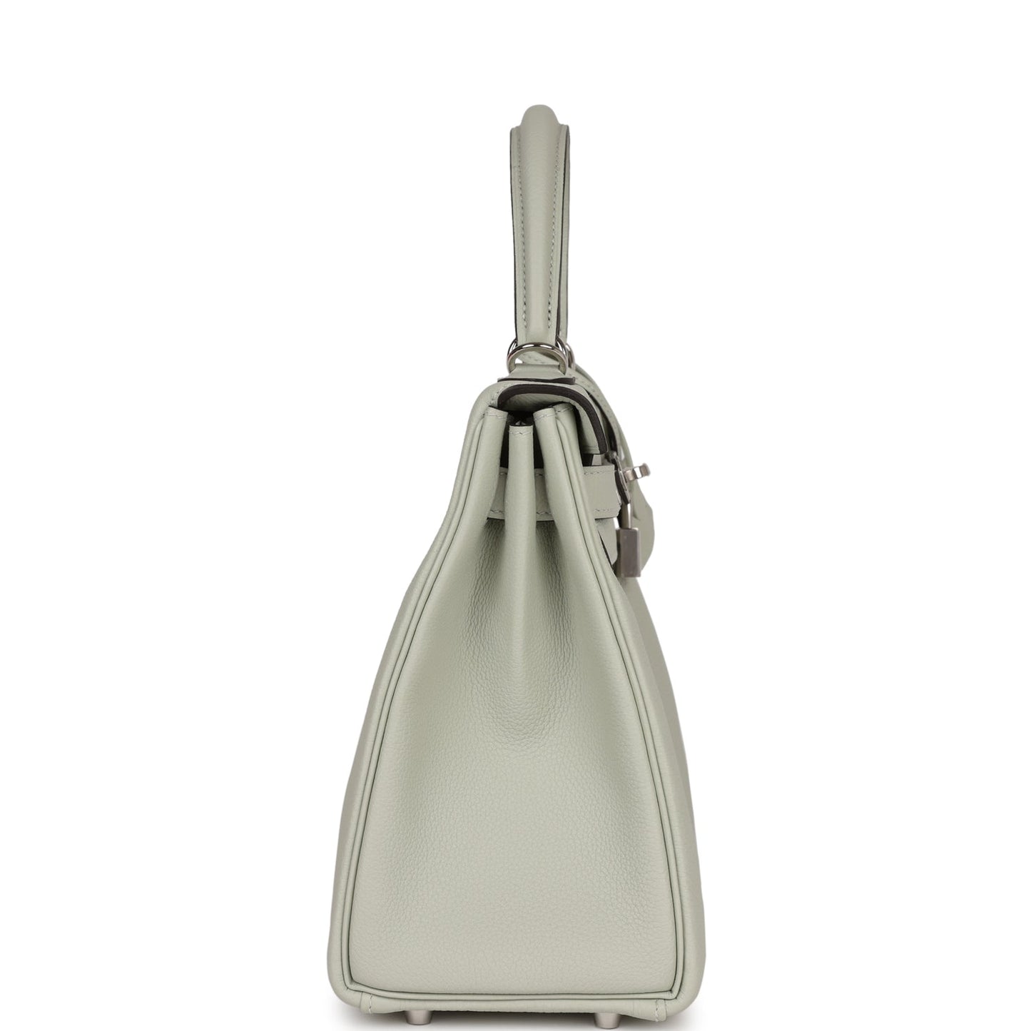 Hermes Kelly Retourne Gris Neve Togo Palladium Hardware Handbag Travel Bag