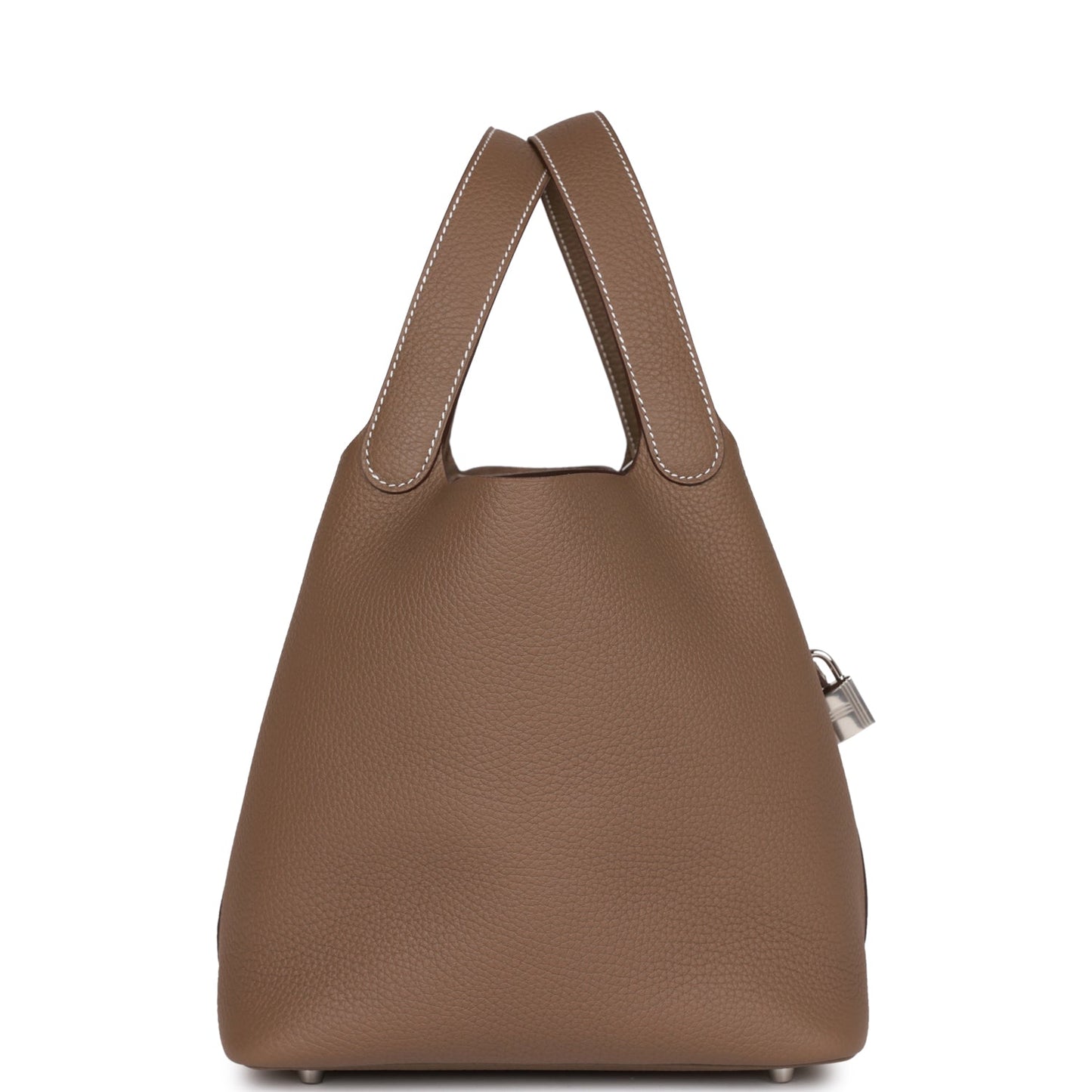 Hermes Picotin Lock Etoupe Clemence Palladium Hardware Handbag Travel Bag Hardware 1