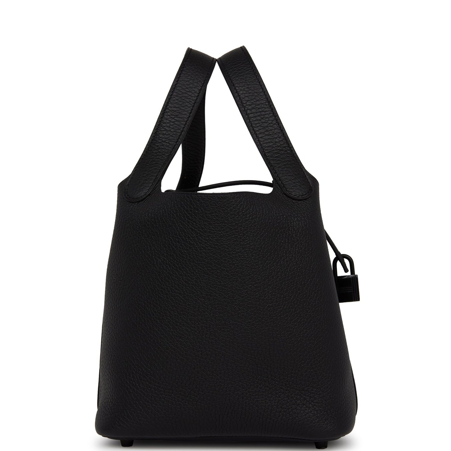 Hermes Monochrome Picotin Clemence Hardware Handbag Black Travel Bag Hardware 3