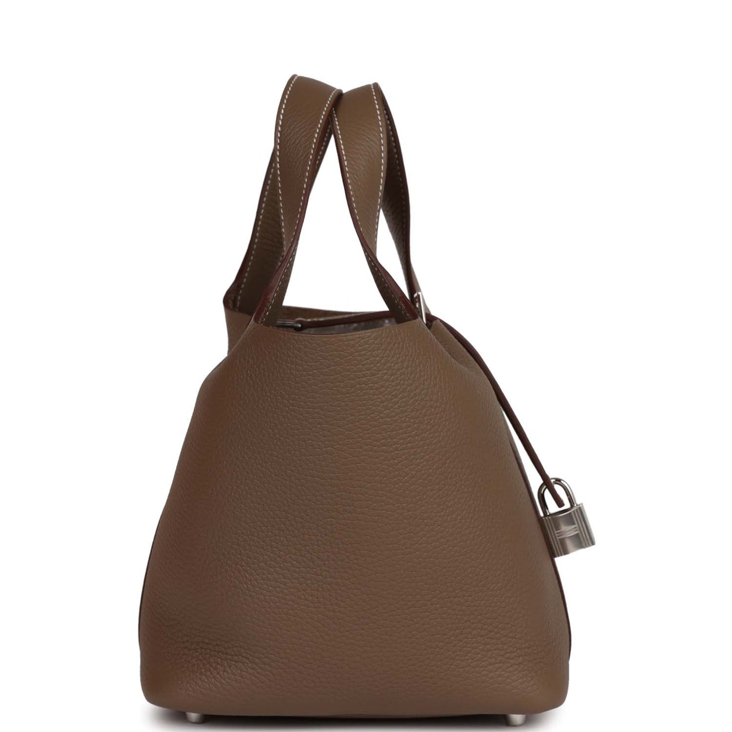 Hermes Picotin Lock Etoupe Clemence Palladium Hardware Handbag Travel Bag