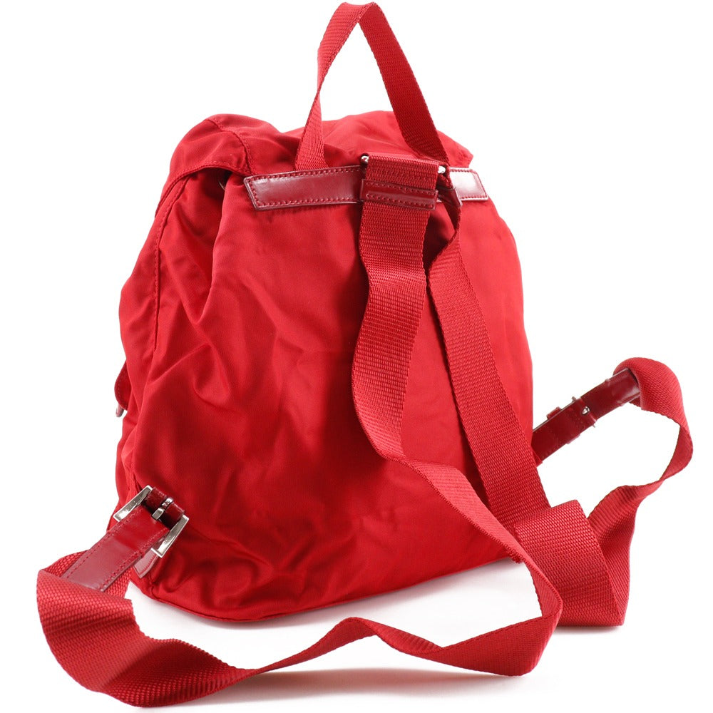 Backpack Vera Women Handbag Nylon Red