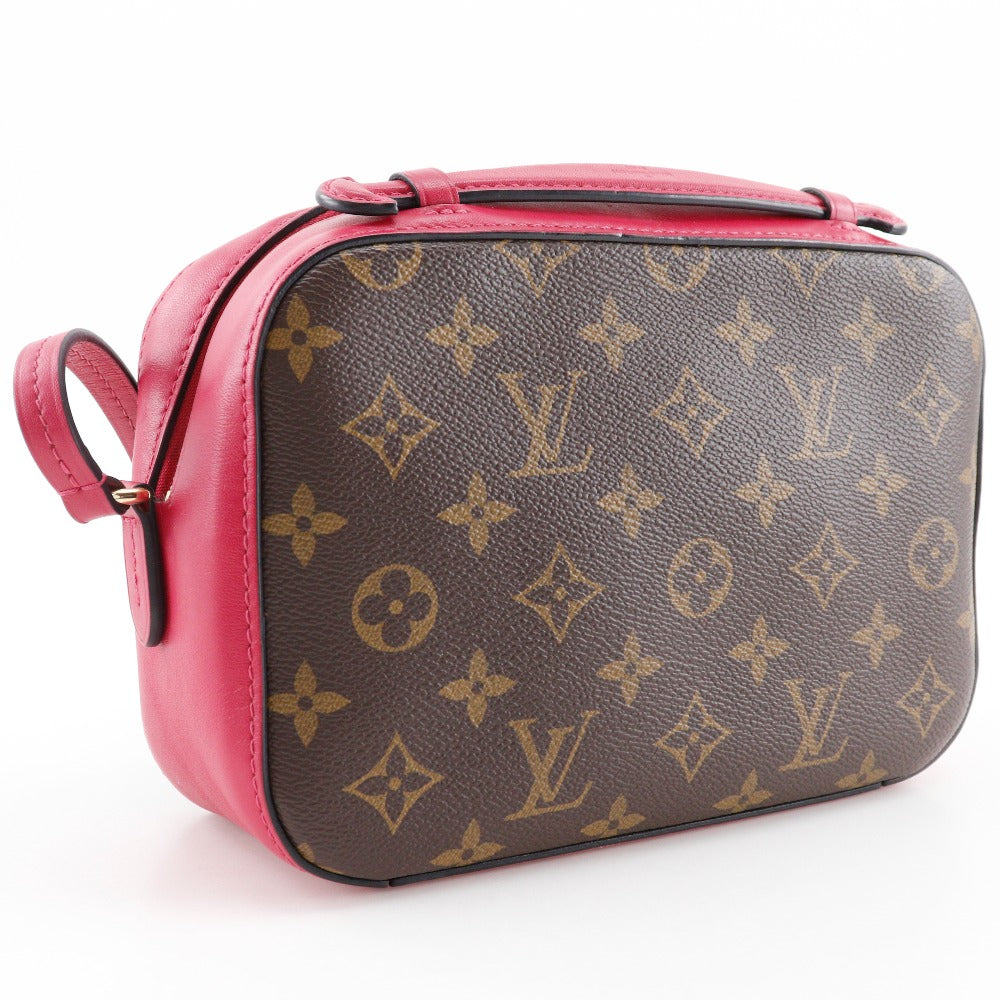 Louis Vuitton M43556 2WAY Saintonge Monogram Canvas Brown Red Shoulder Bag