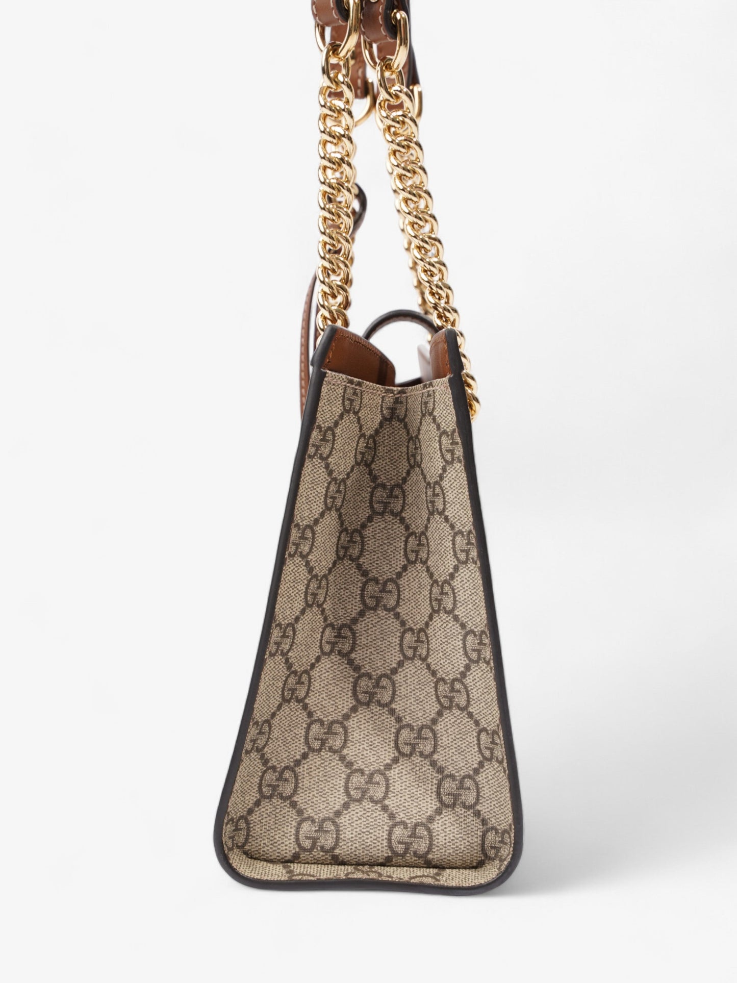 Gucci Padlock Supreme Shoulder Bag Canvas Brown
