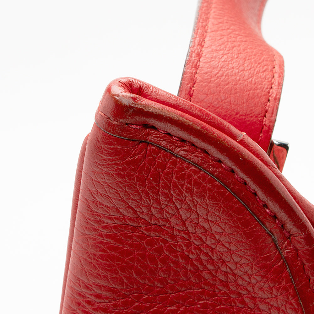 Hermes Luxury Clemence Massai Pm Bag (Shf ) Leather Travel Bag