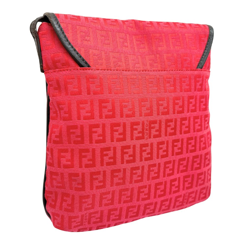 Fendi Zucca Shoulder Bag 8Bt052 Canvas
