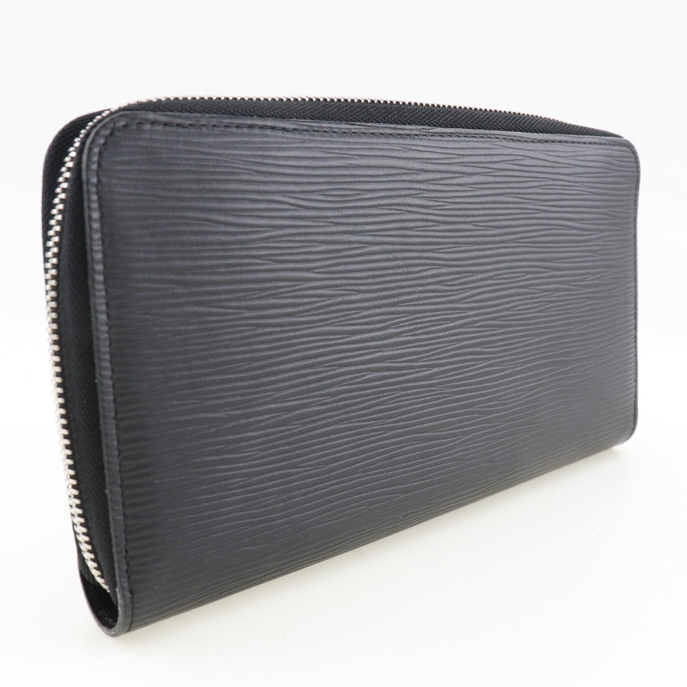Louis Vuitton Long Purse M60632 Epi Zippy Leather Black Wallet Case